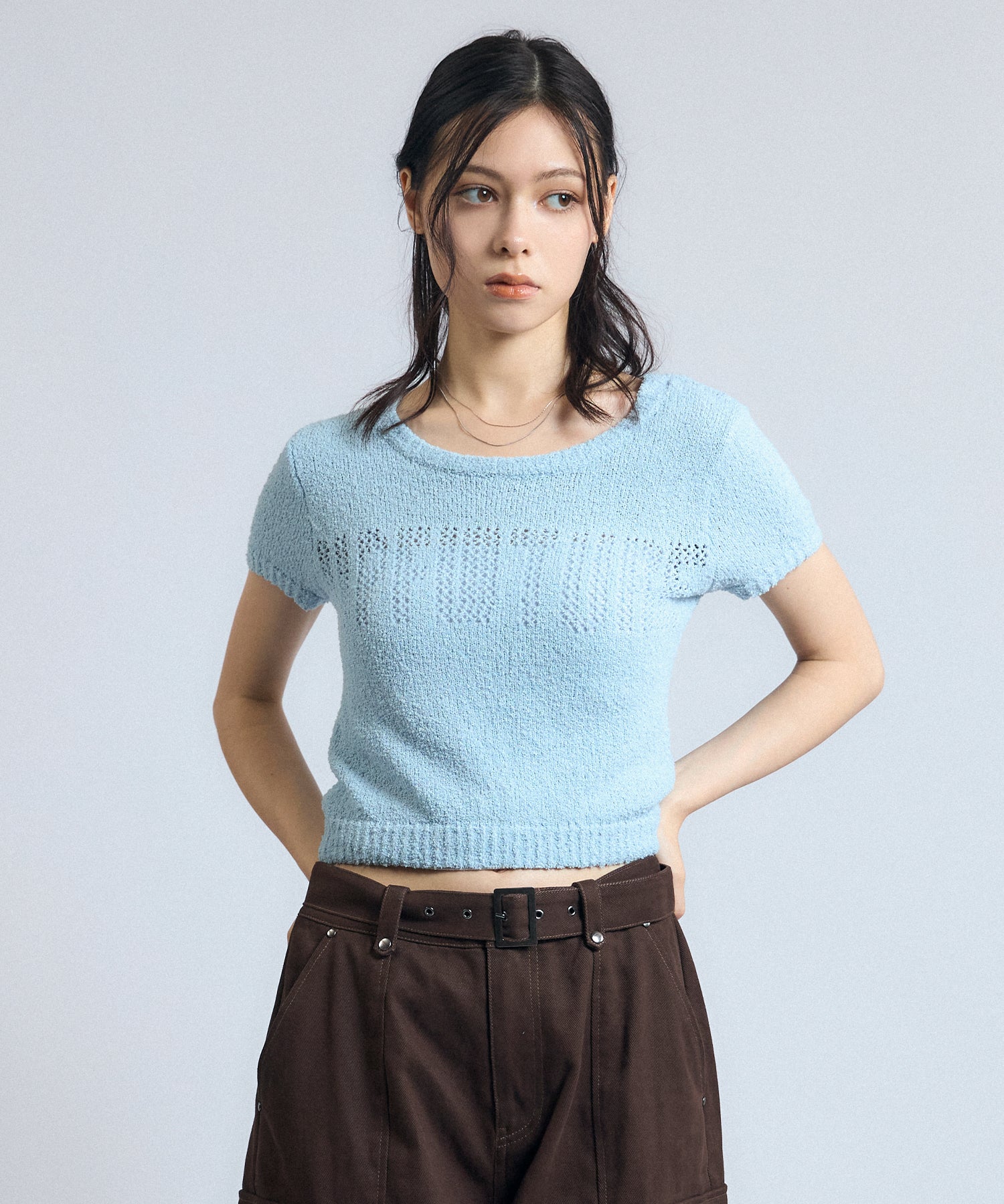 MODEL:163cm/COLOR:LIGHT BLUE/SIZE:F