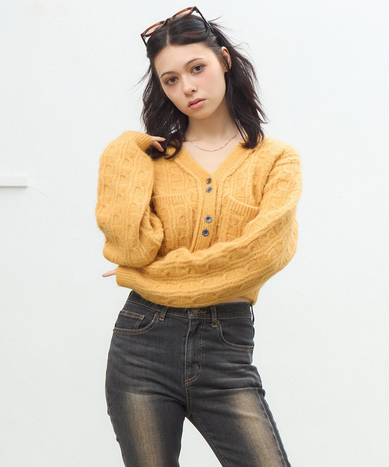 MODEL:163cm/COLOR:YELLOW/SIZE:F