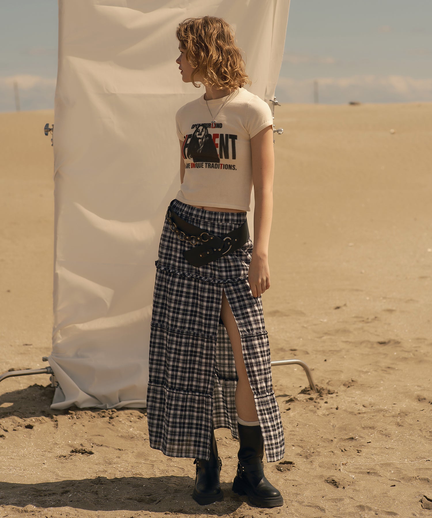 MODEL:173cm/COLOR:MIX①/SIZE:F