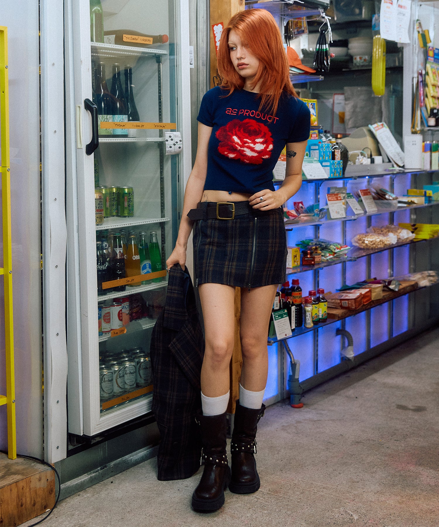 MODEL:170cm/COLOR:NAVY/SIZE:F