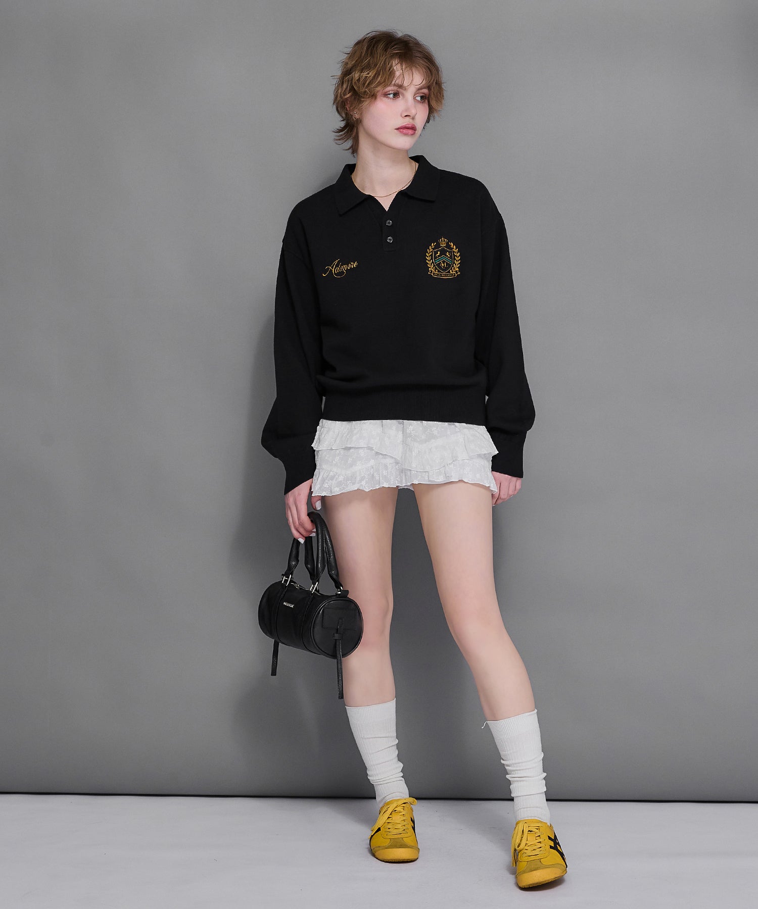 MODEL:170cm/COLOR:WHITE/SIZE:F