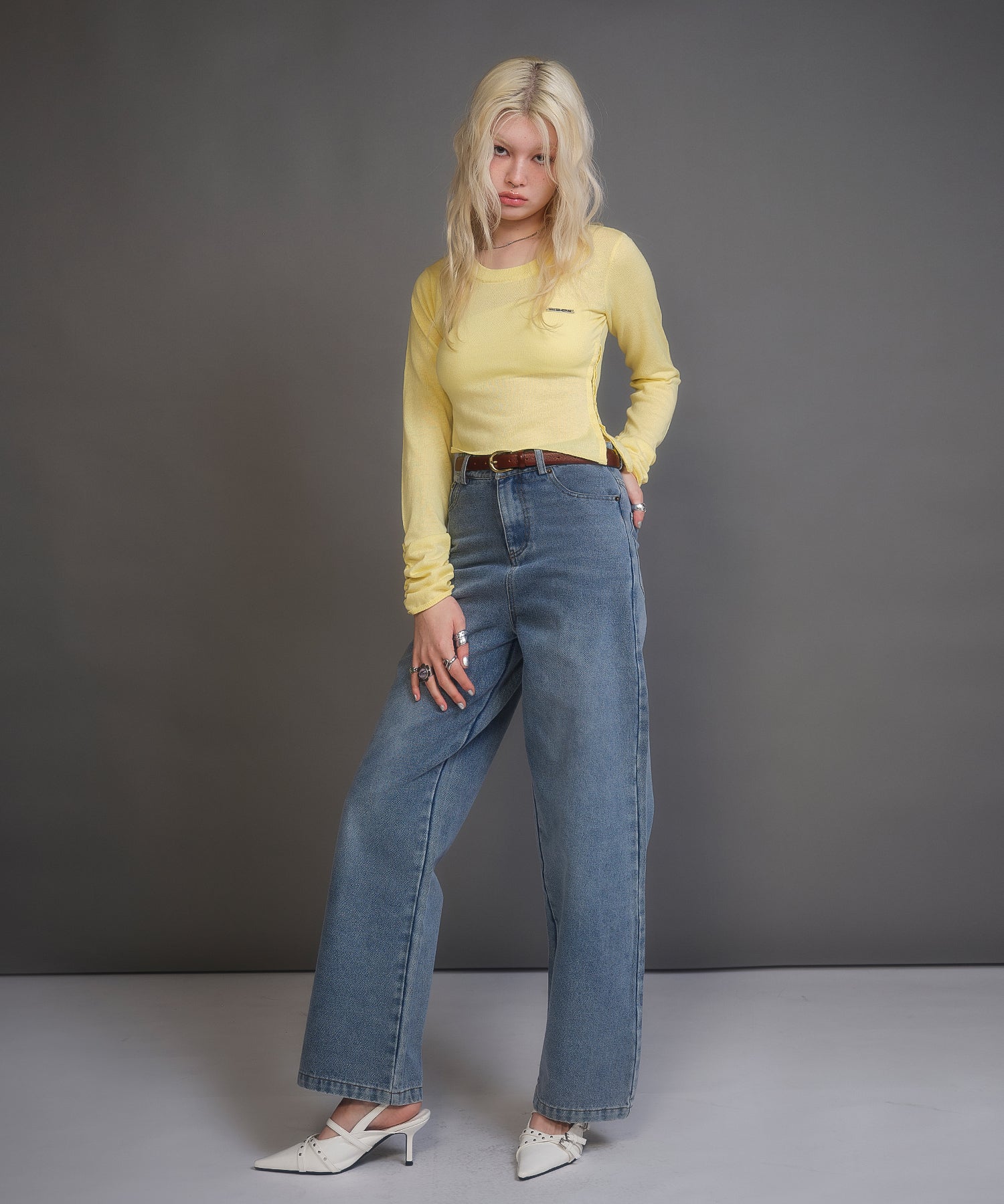 MODEL:170cm/COLOR:YELLOW/SIZE:F