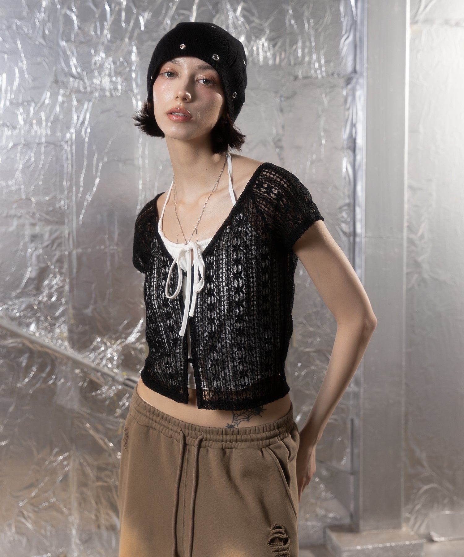 MODEL:172cm/COLOR:BLACK/SIZE:F