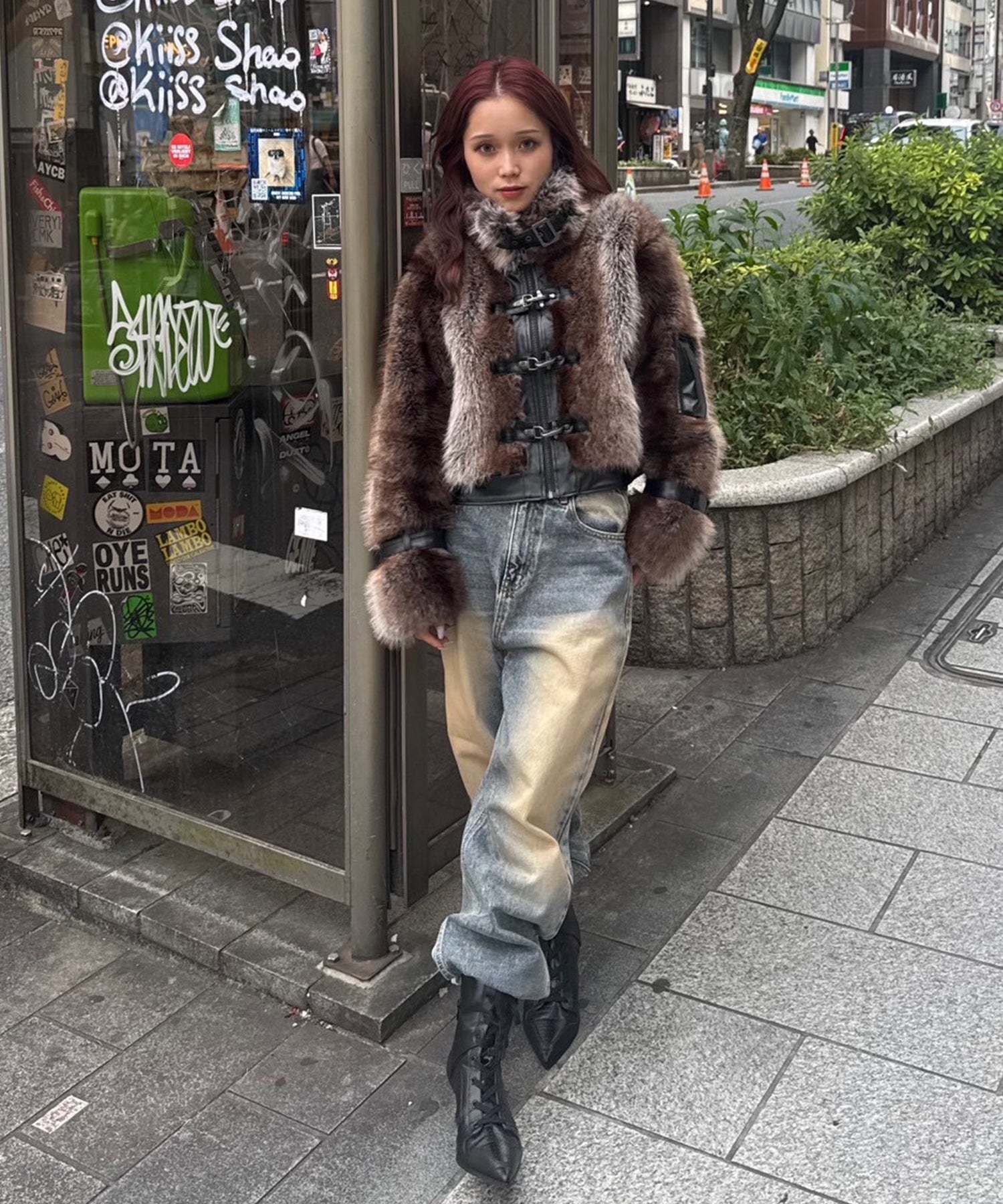 STAFF:155cm/COLOR:BROWN/SIZE:F