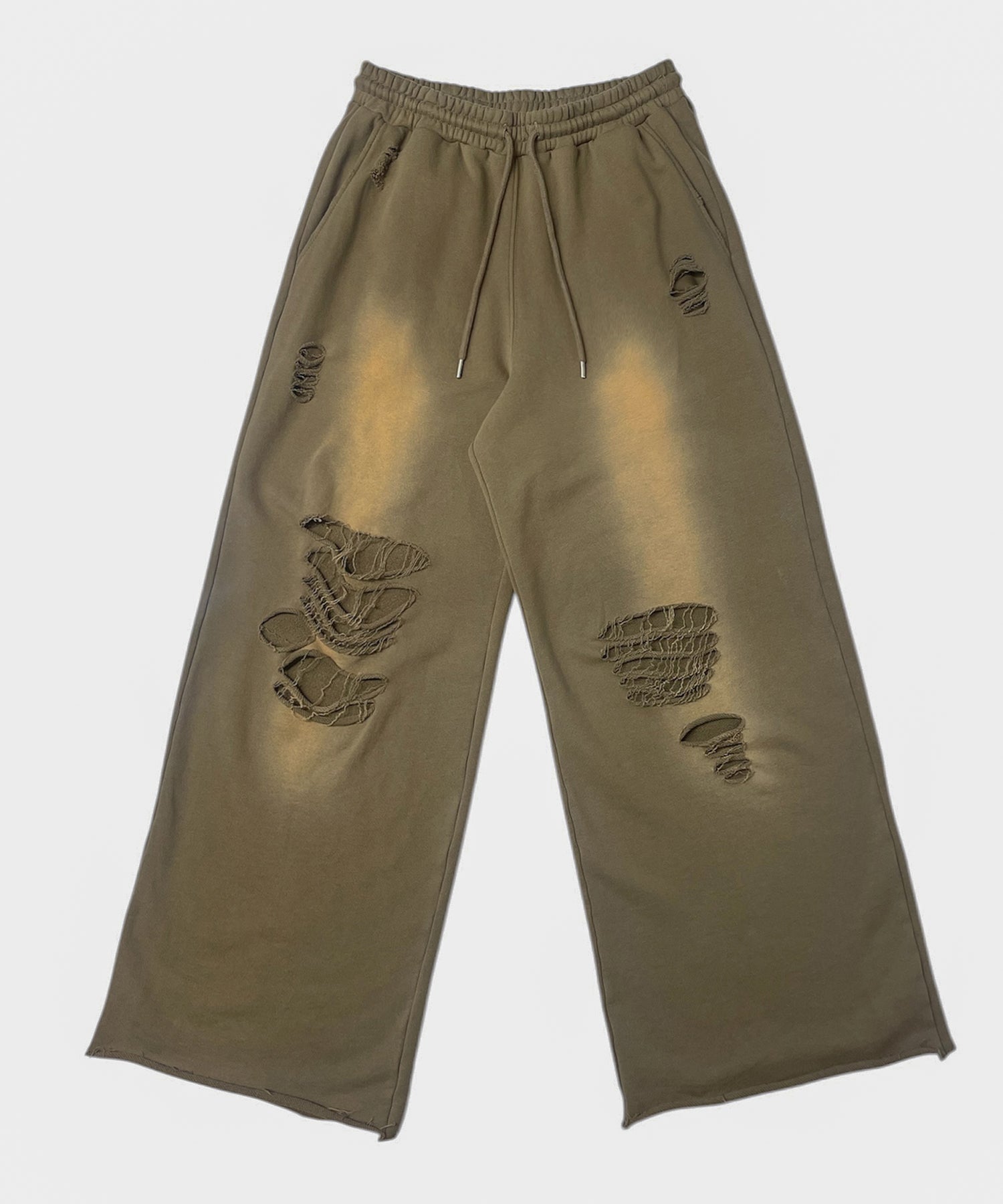 J/Wダメージスウェットワイドパンツ