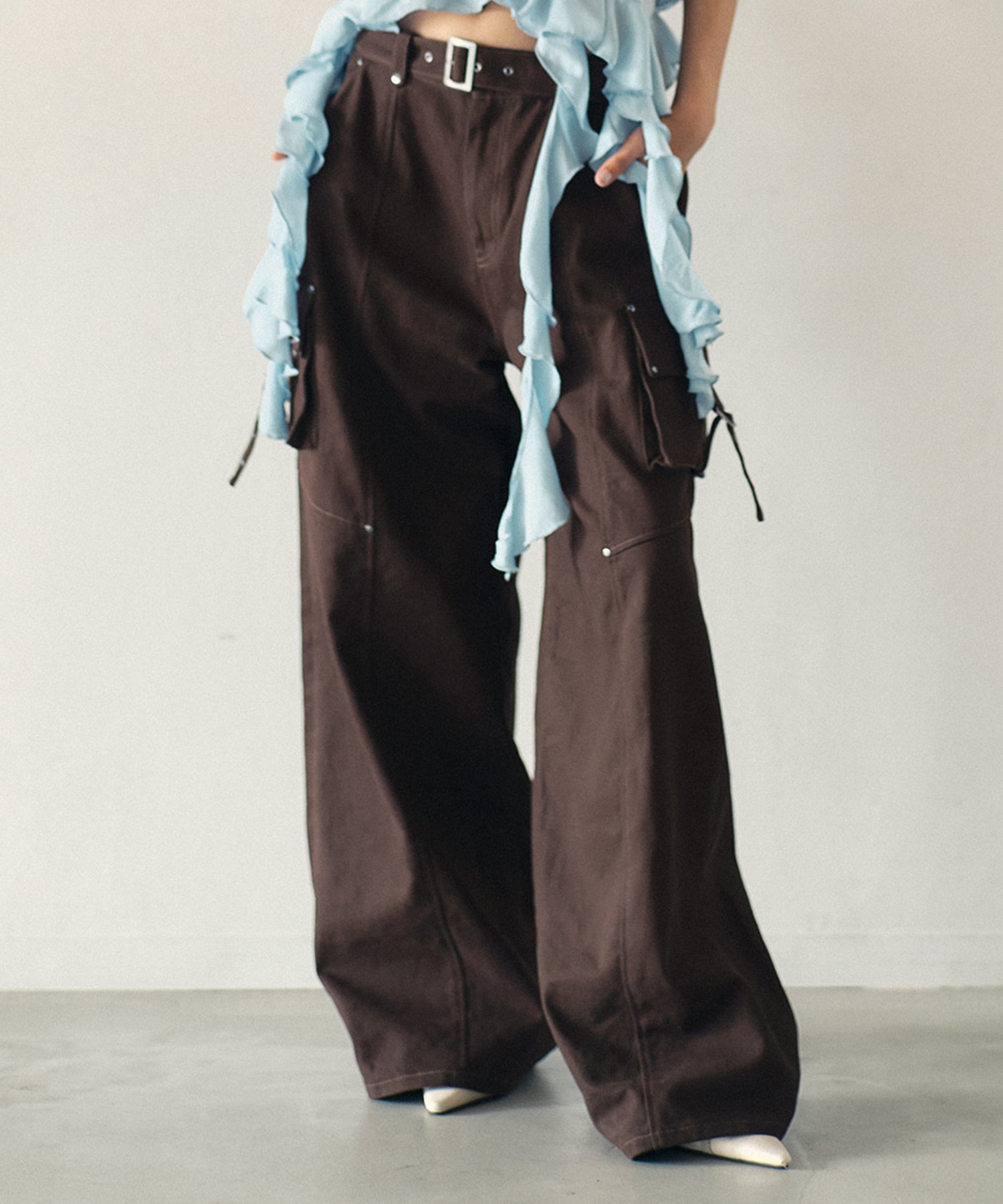 MODEL:170cm/COLOR:BROWN/SIZE:M