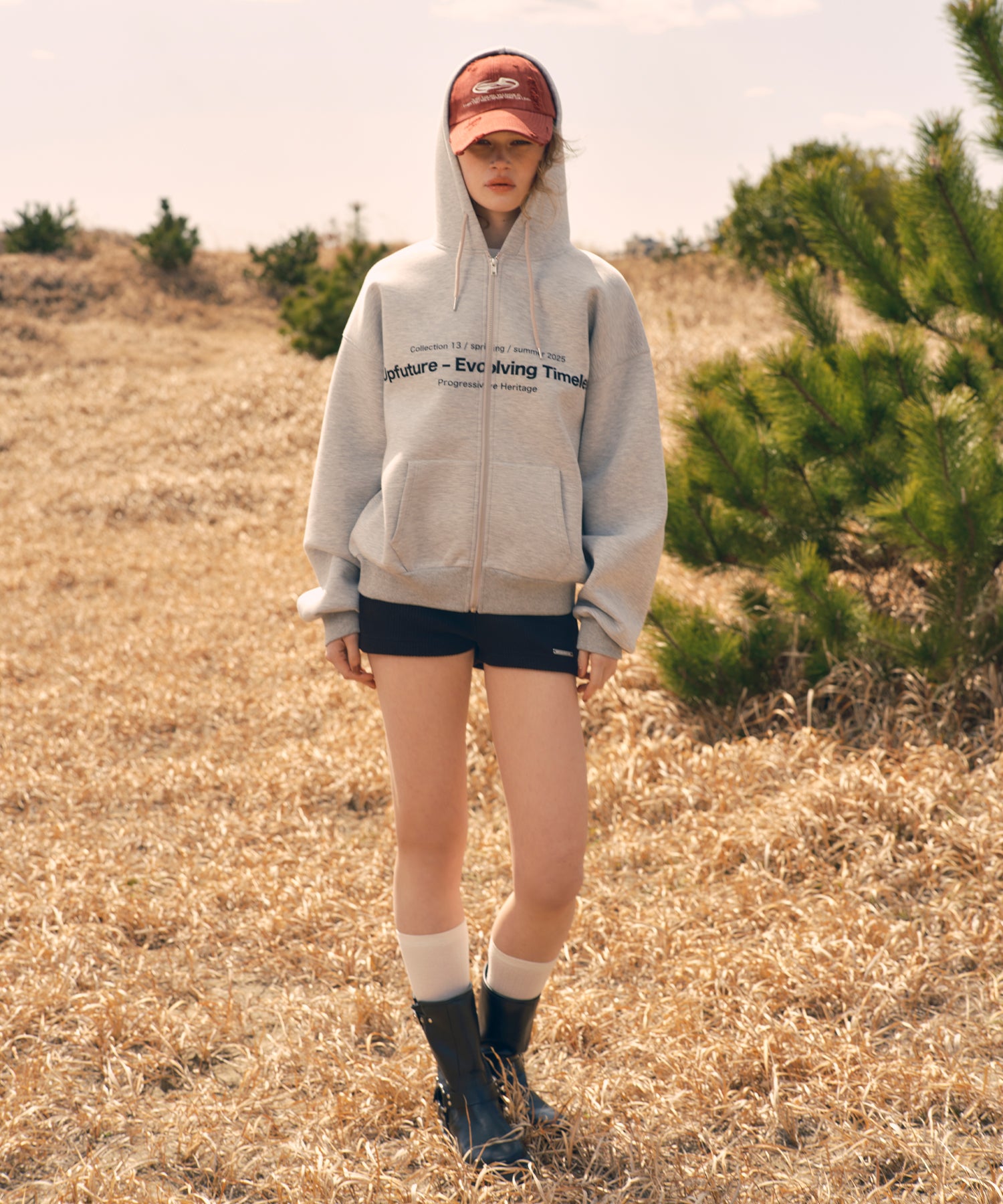 MODEL:173cm/COLOR:GRAY/SIZE:F