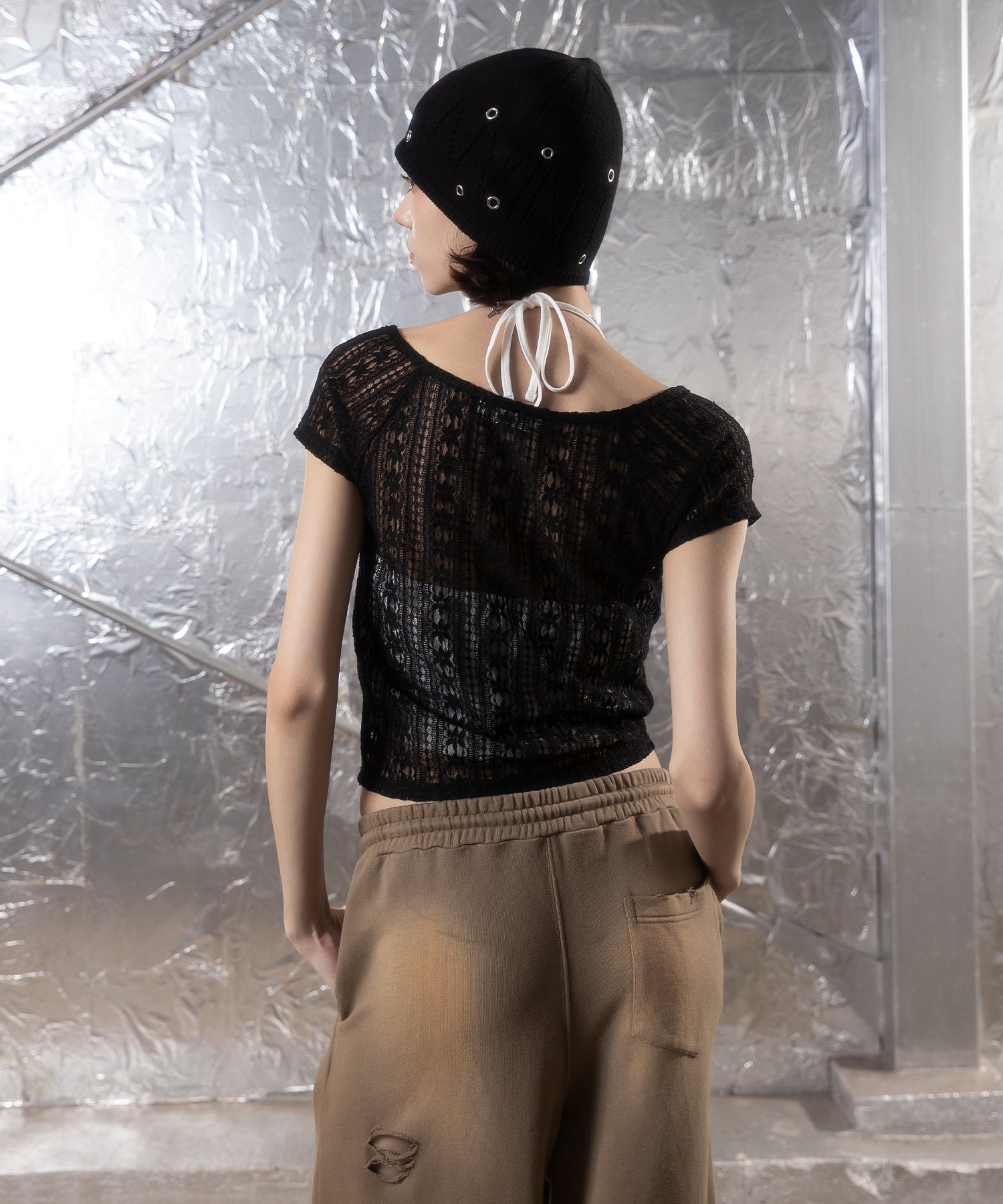 MODEL:172cm/COLOR:BLACK/SIZE:F