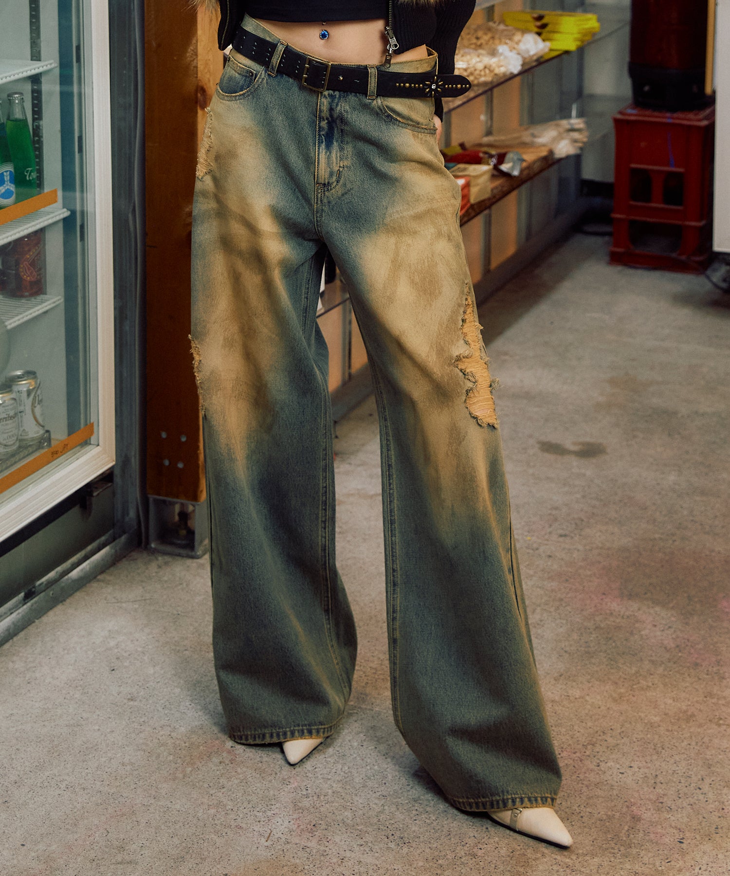 MODEL:170cm/COLOR:BLUE/SIZE:26