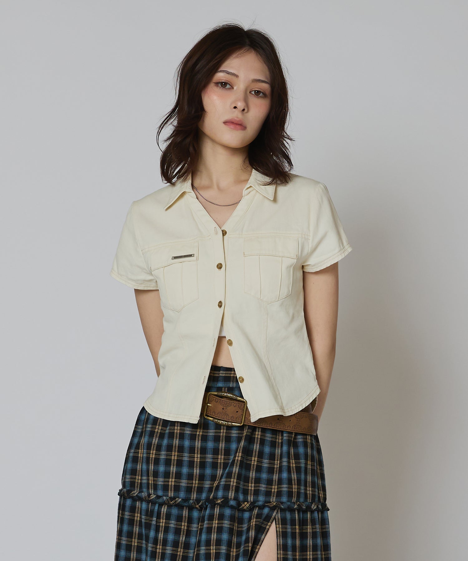 MODEL:163cm/COLOR:WHITE/SIZE:F