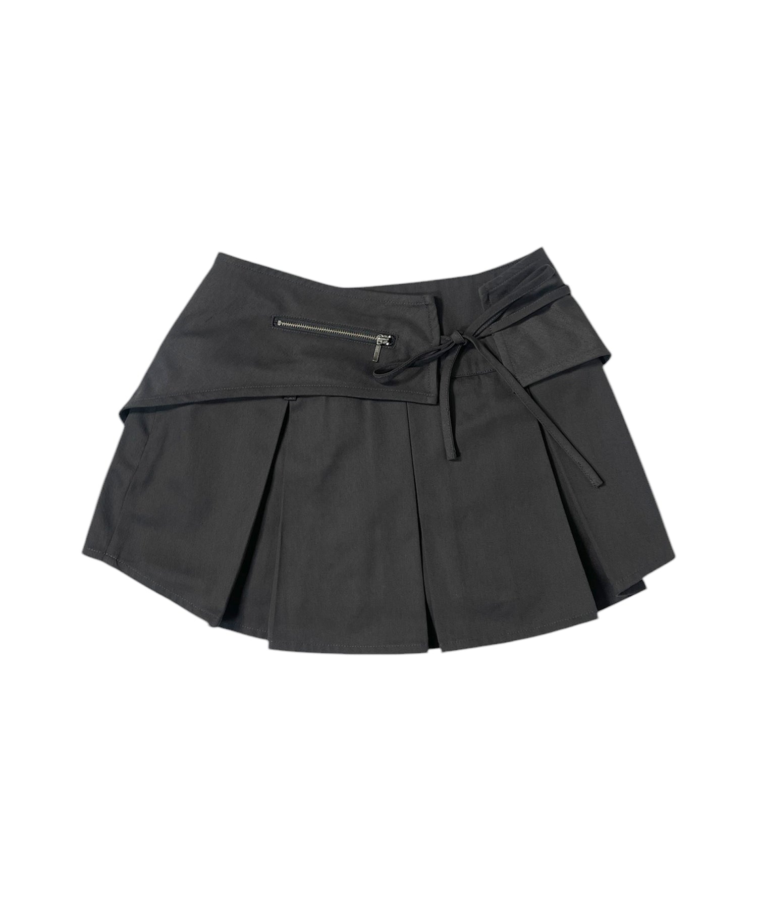 J/Wベルトレイヤードプリーツスカート