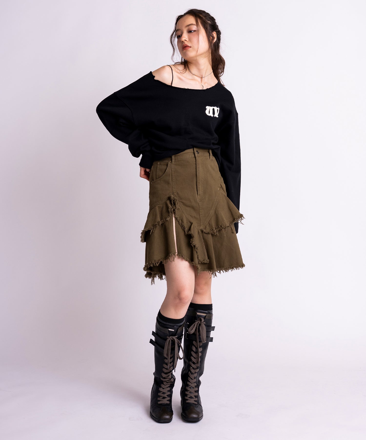 MODEL:171cm/COLOR:KHAKI/SIZE:S