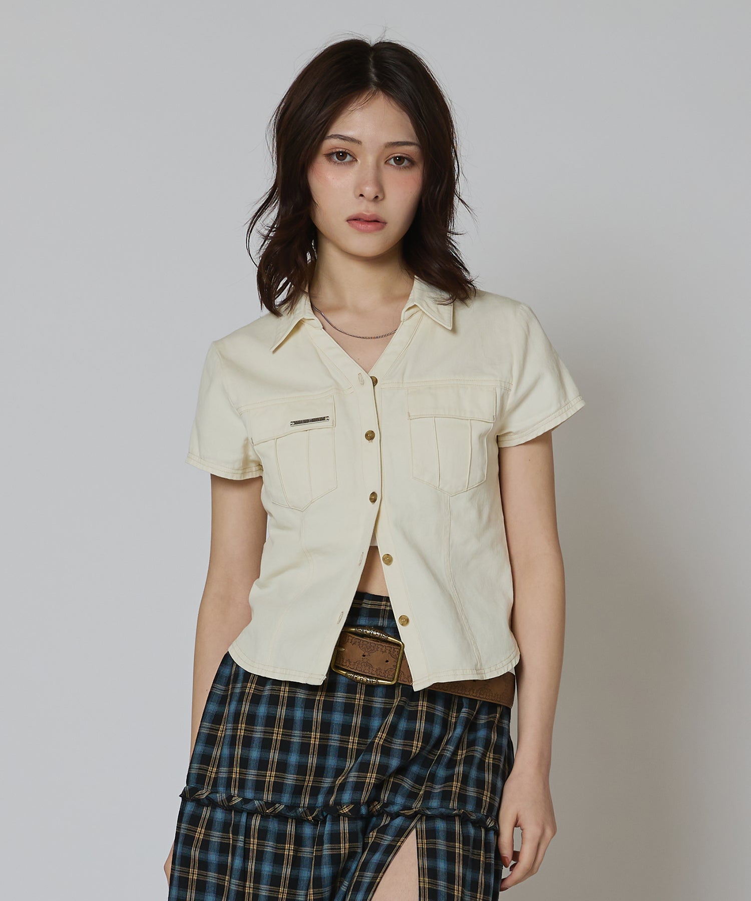 MODEL:163cm/COLOR:WHITE/SIZE:F