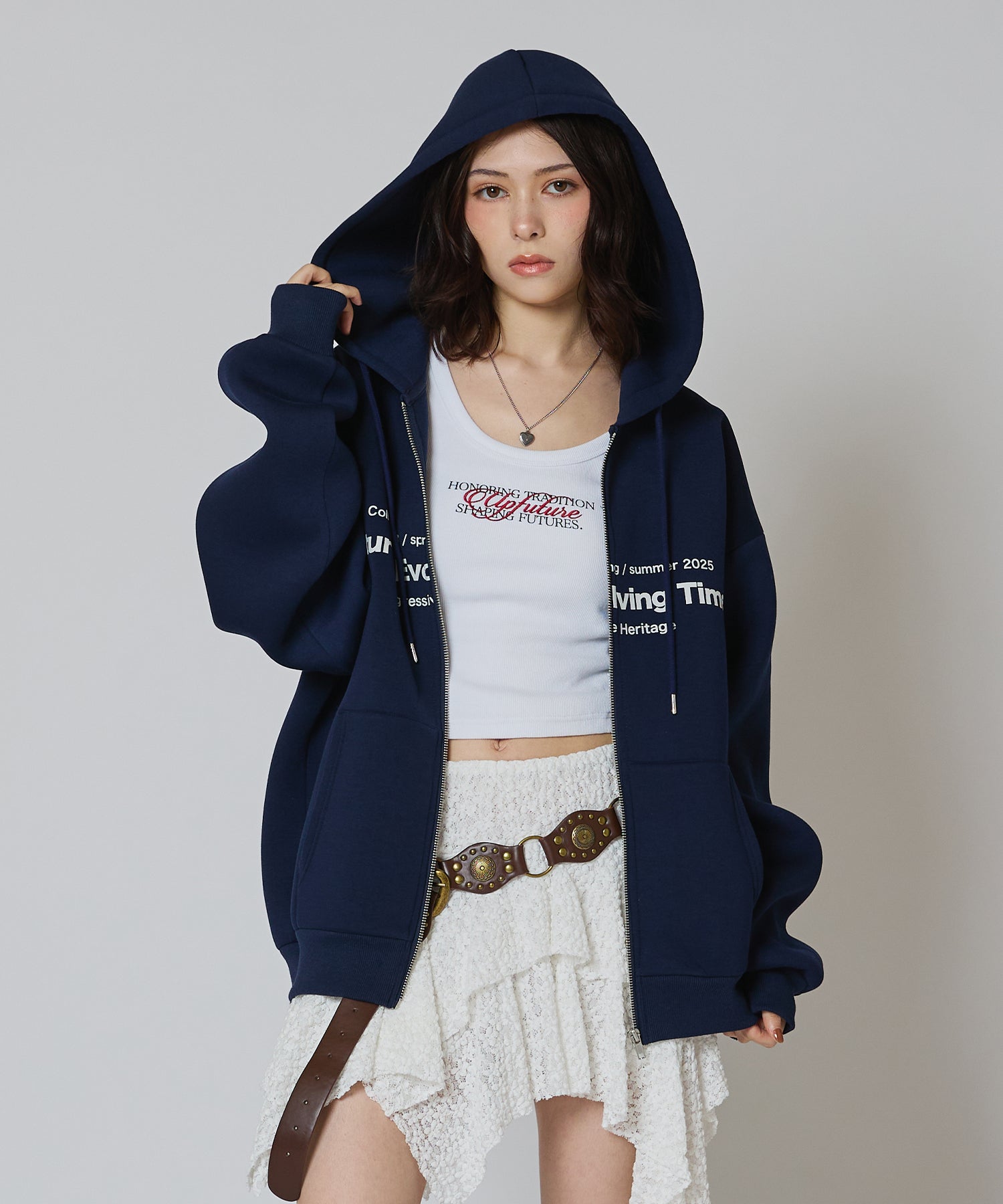 MODEL:163cm/COLOR:NAVY/SIZE:F