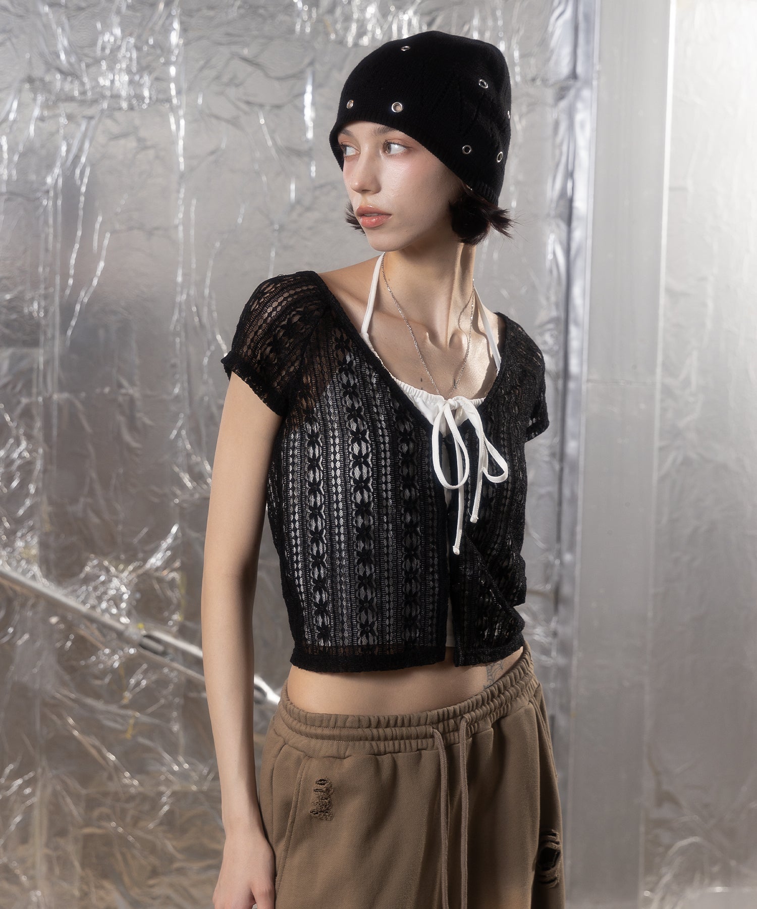 MODEL:172cm/COLOR:BLACK/SIZE:F