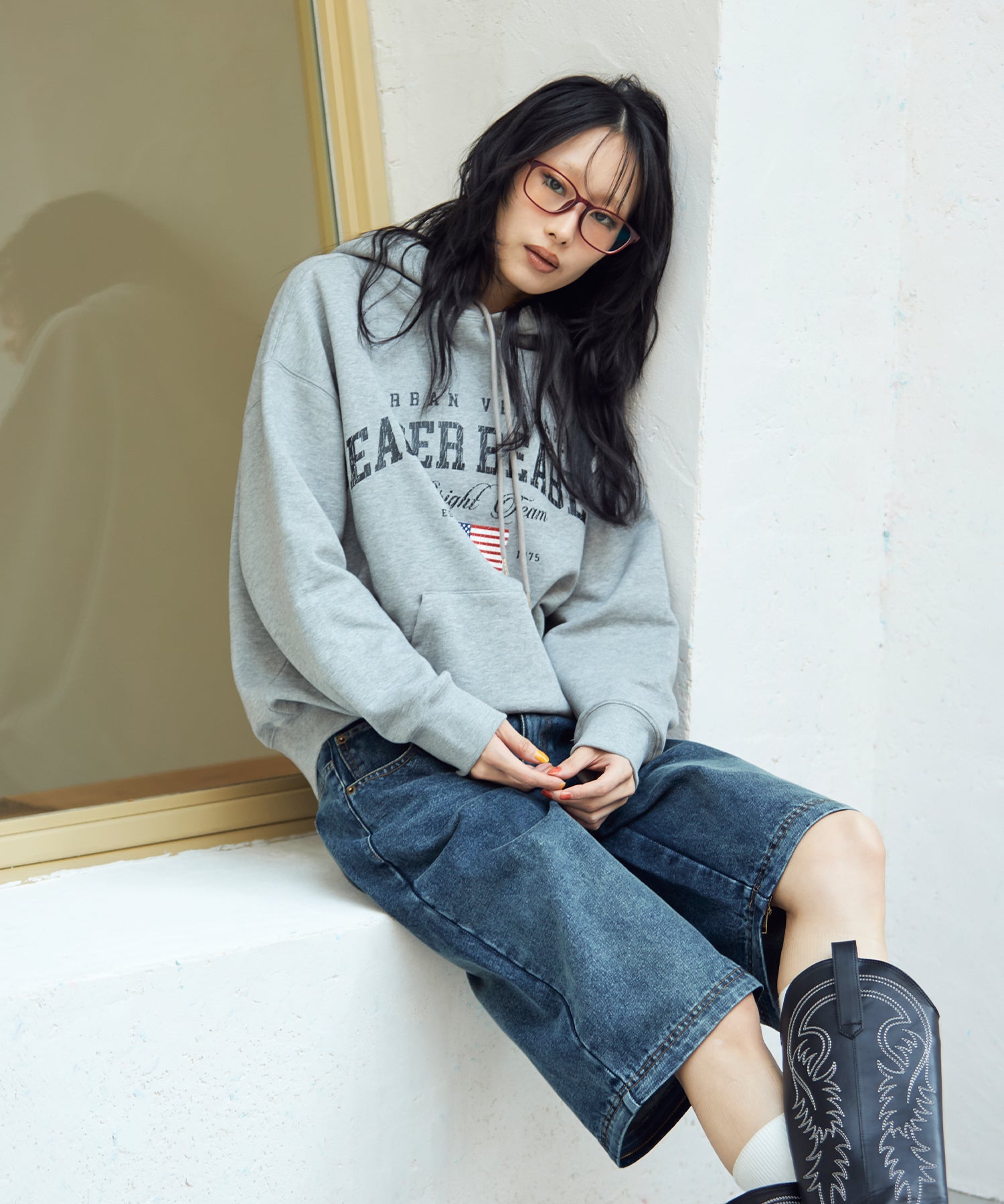 MODEL:170cm/COLOR:GRAY/SIZE:F