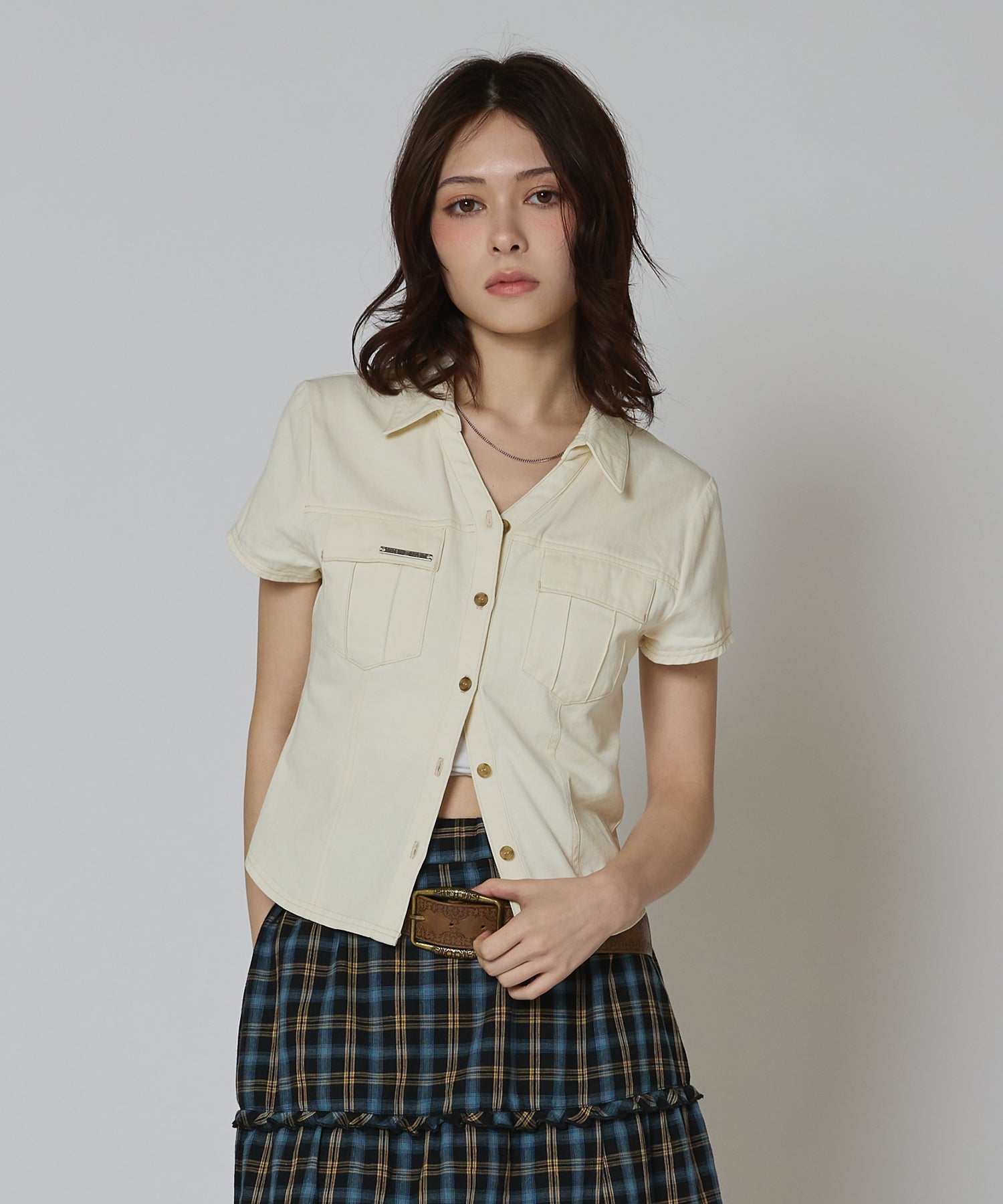 MODEL:163cm/COLOR:WHITE/SIZE:F