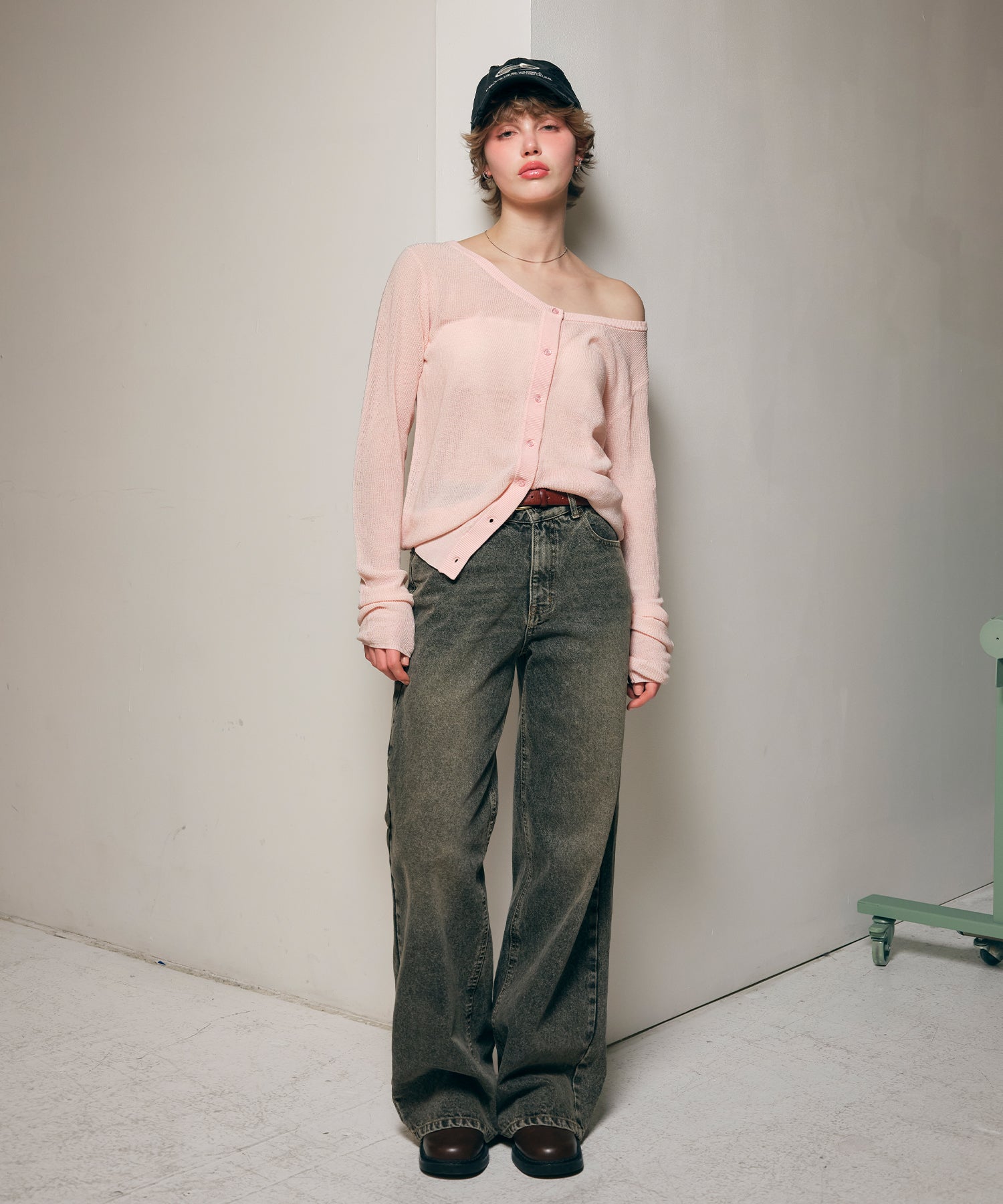 MODEL:170cm/COLOR:LIGHT PINK/SIZE:F