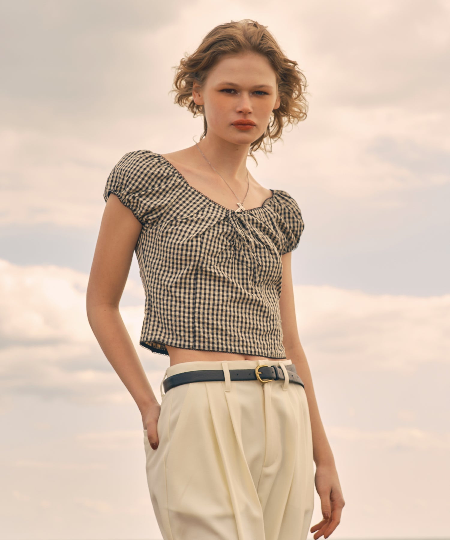 MODEL:173cm/COLOR:MIX①/SIZE:F