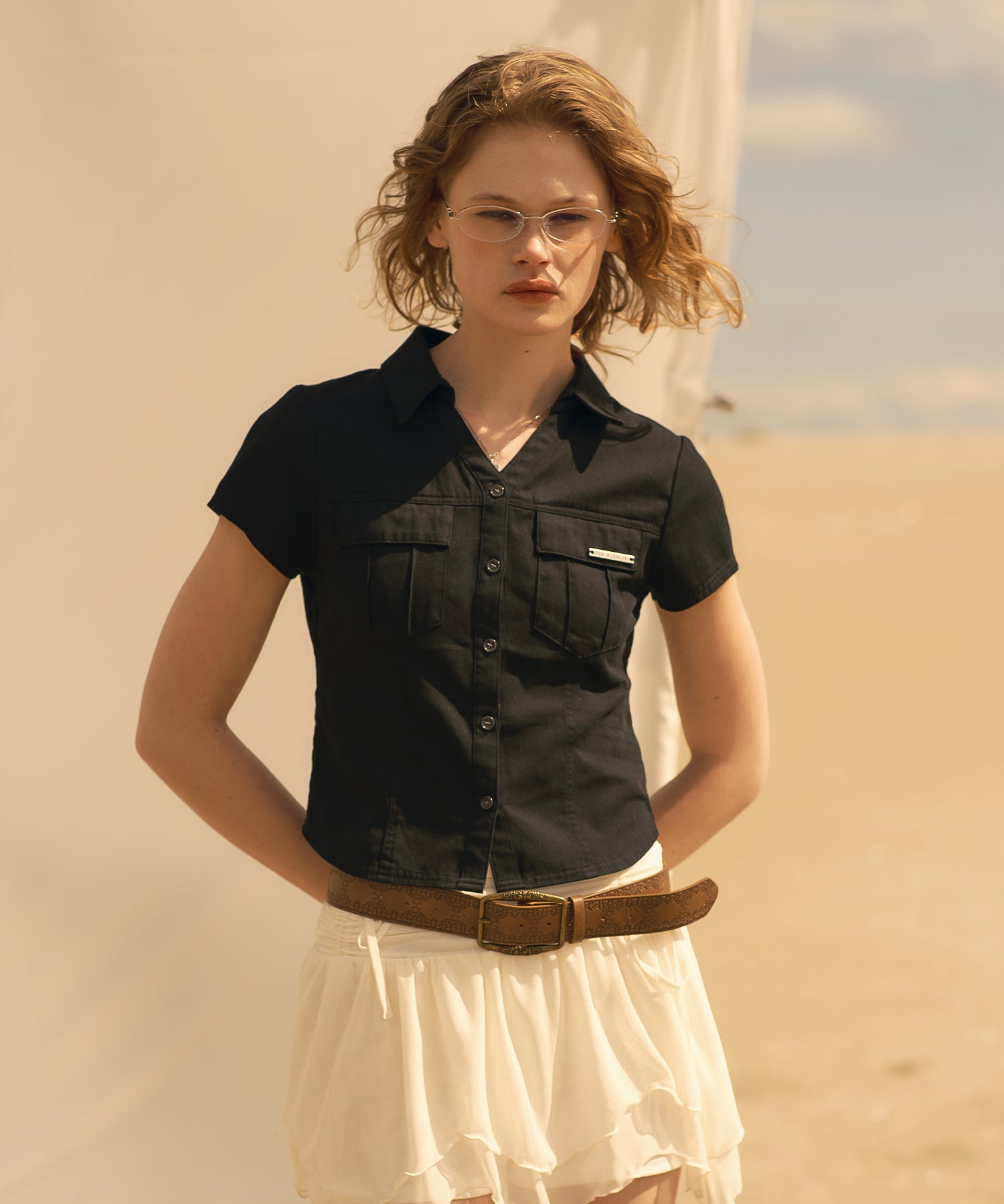 MODEL:173cm/COLOR:BLACK/SIZE:F