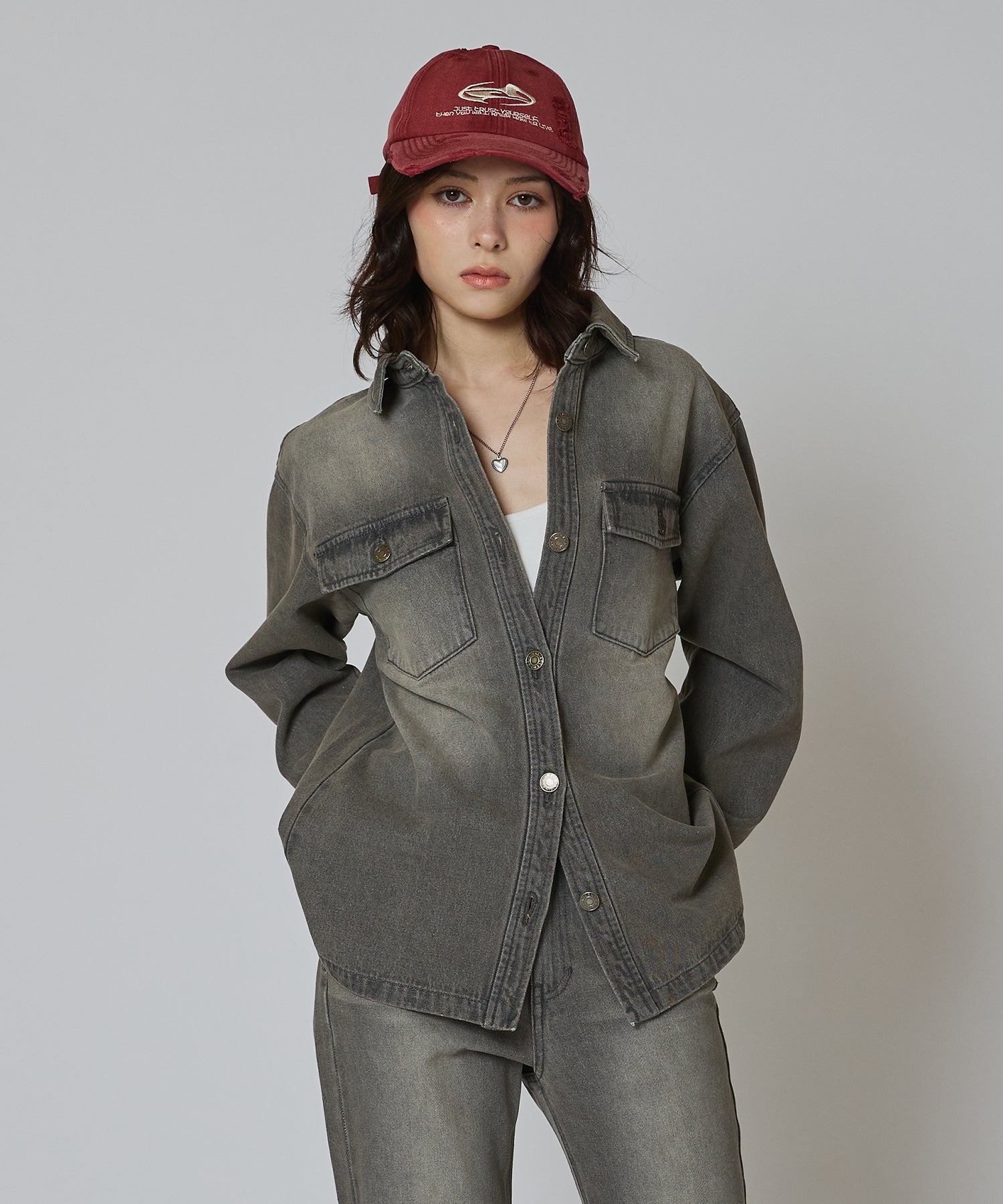 MODEL:163cm/COLOR:GRAY/SIZE:F