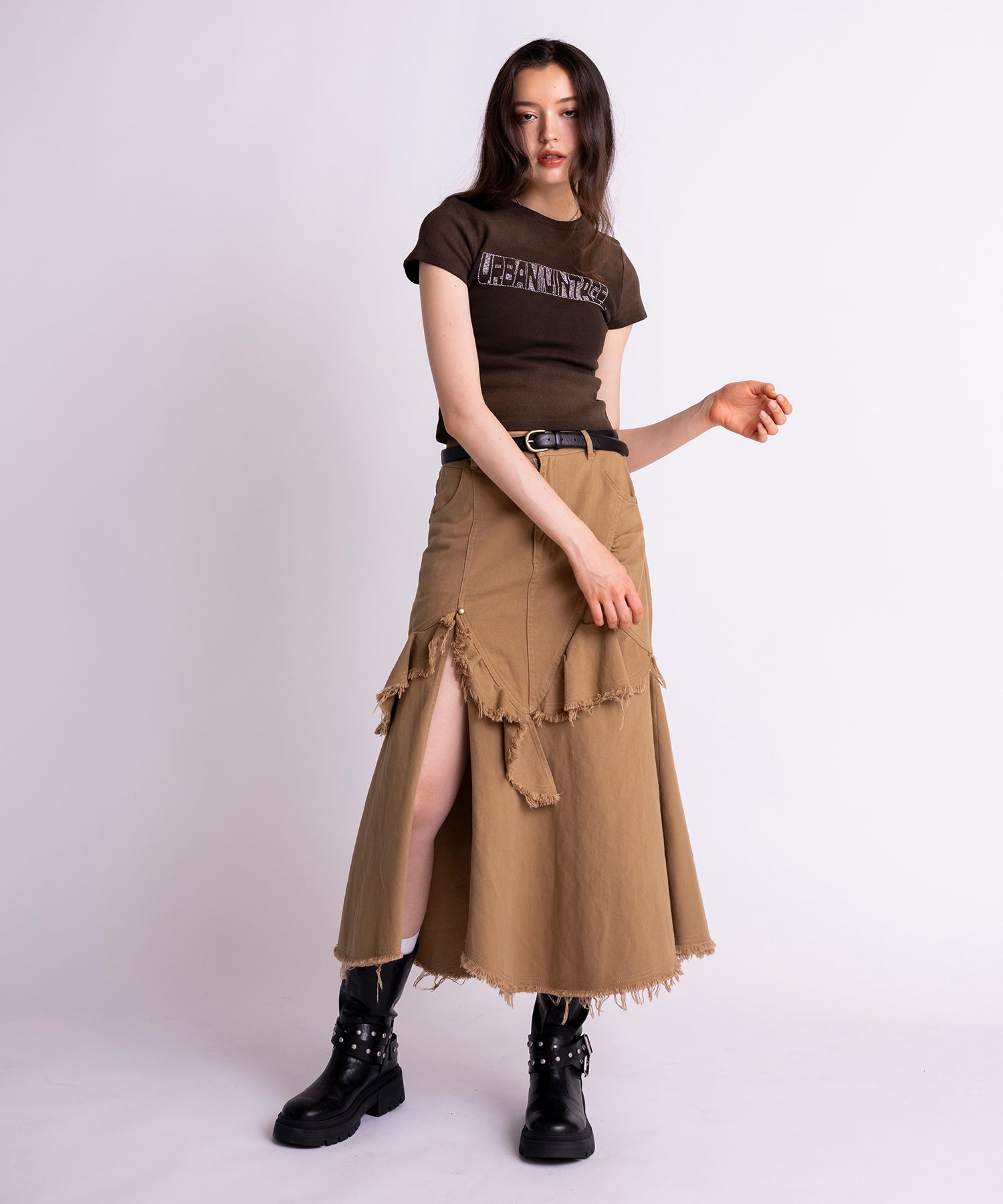 MODEL:171cm/COLOR:BEIGE/SIZE:M