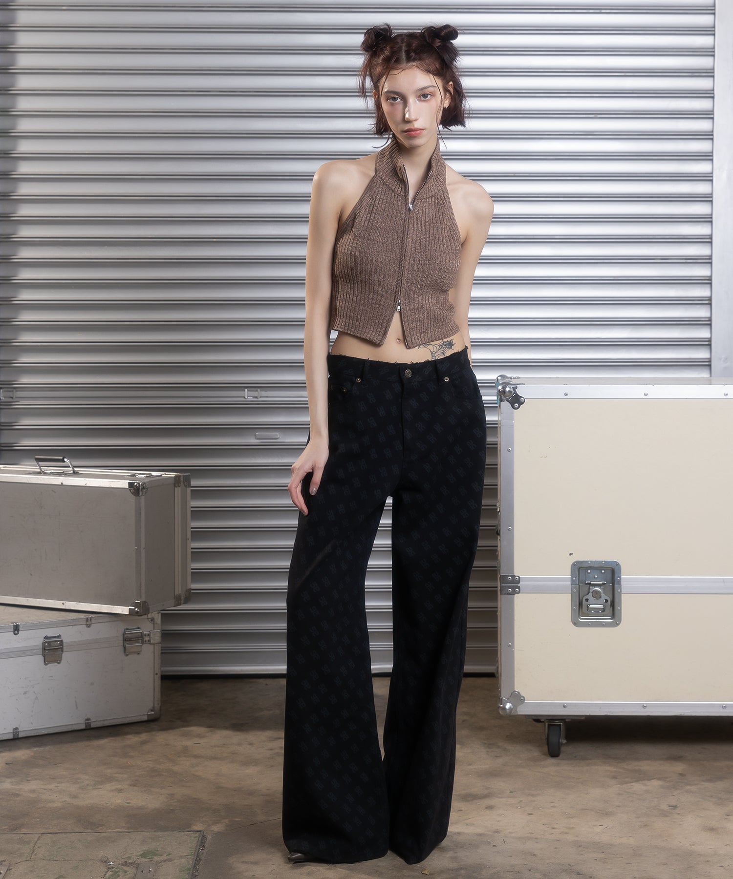 MODEL:172cm/COLOR:BROWN/SIZE:F