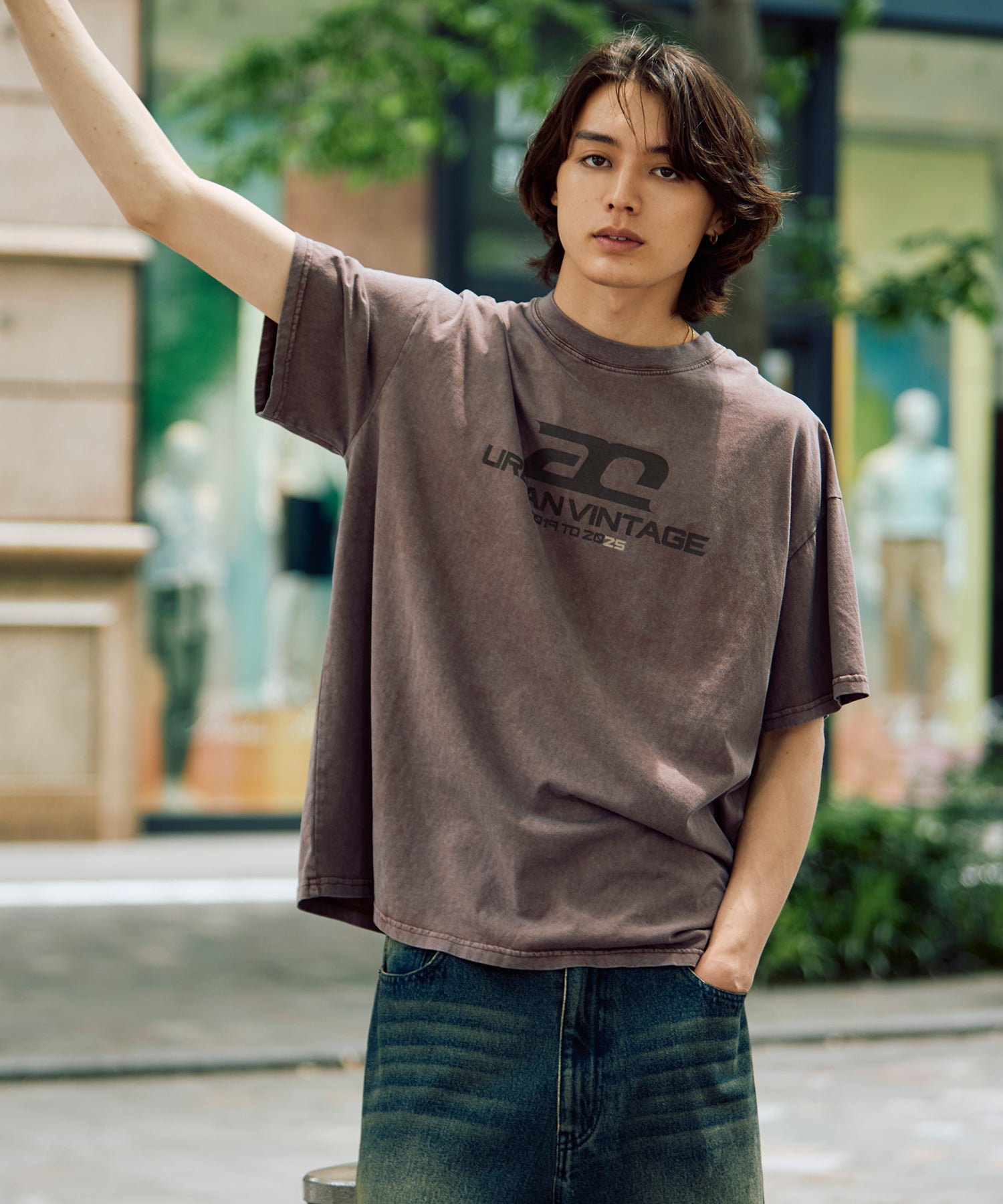 MODEL:185cm/COLOR:BROWN/SIZE:F