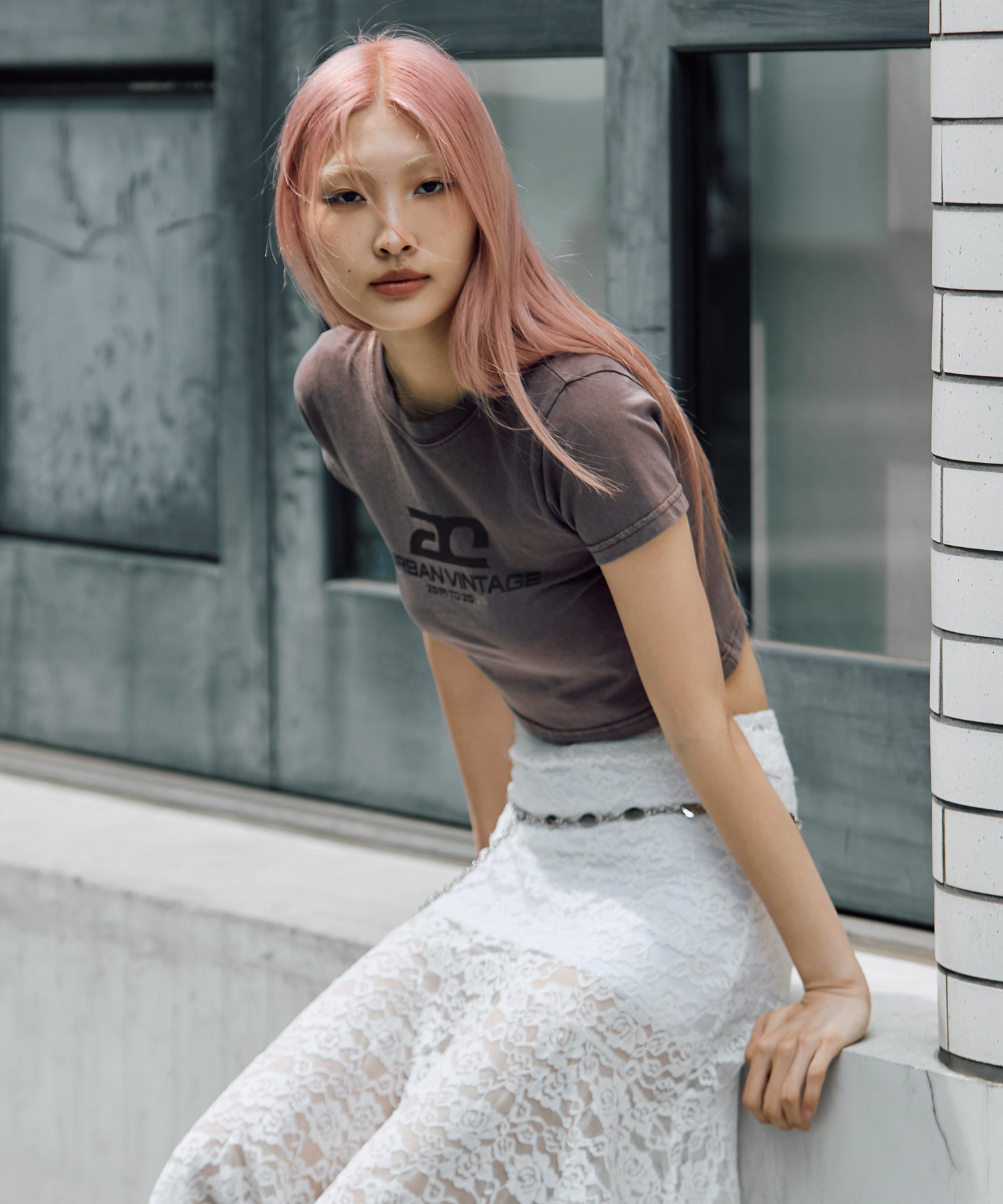 MODEL:175cm/COLOR:BROWN/SIZE:F