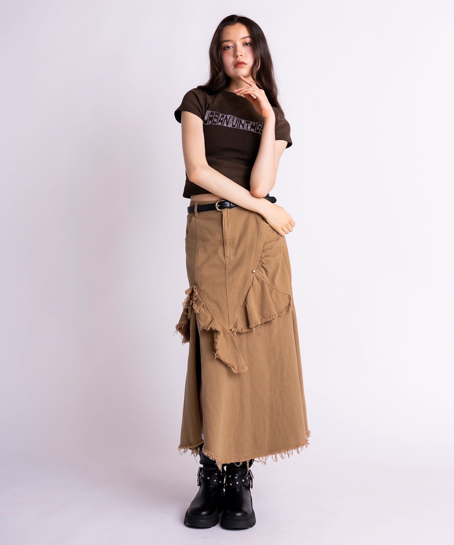 MODEL:171cm/COLOR:BEIGE/SIZE:M