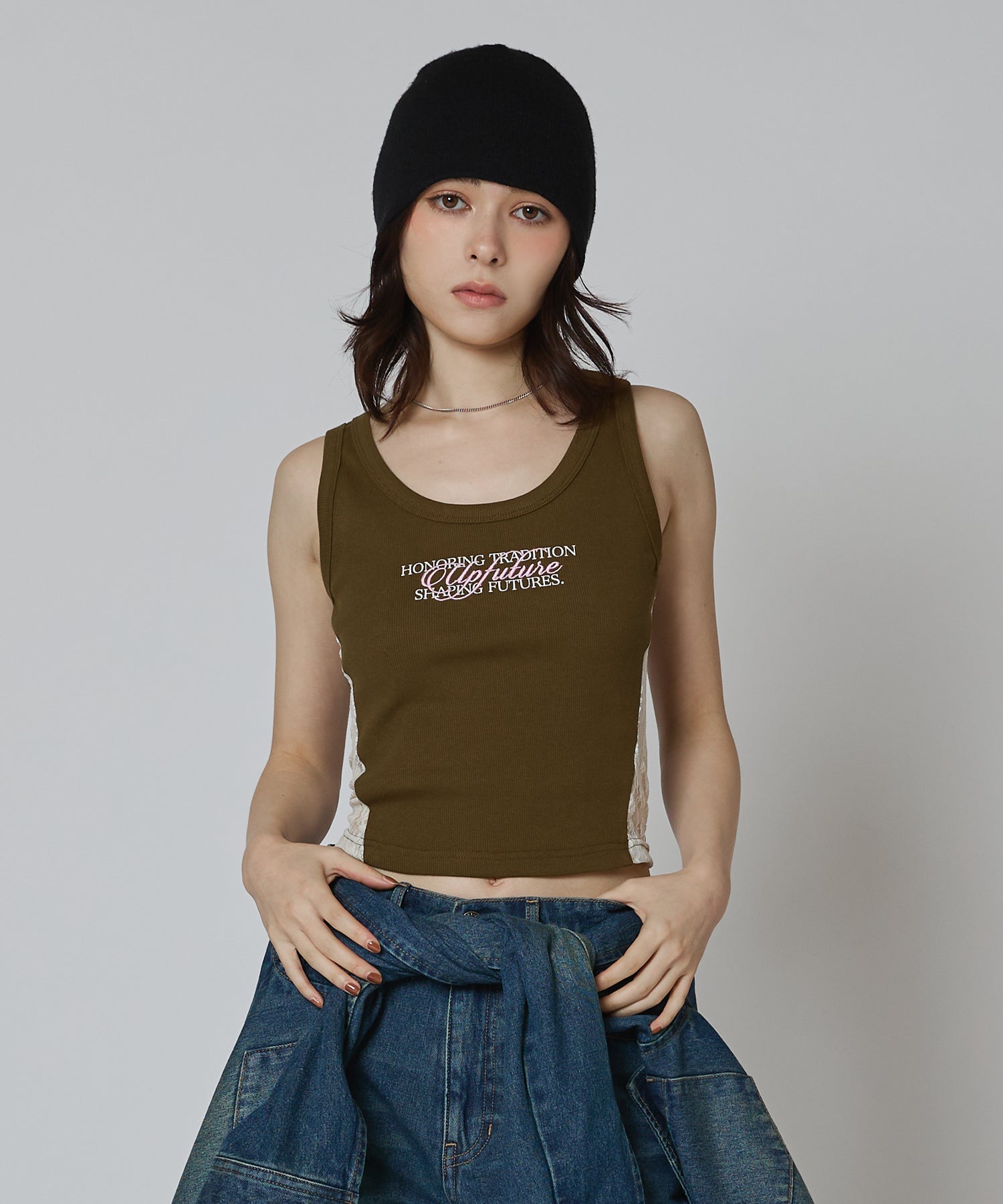 MODEL:163cm/COLOR:KHAKI/SIZE:F