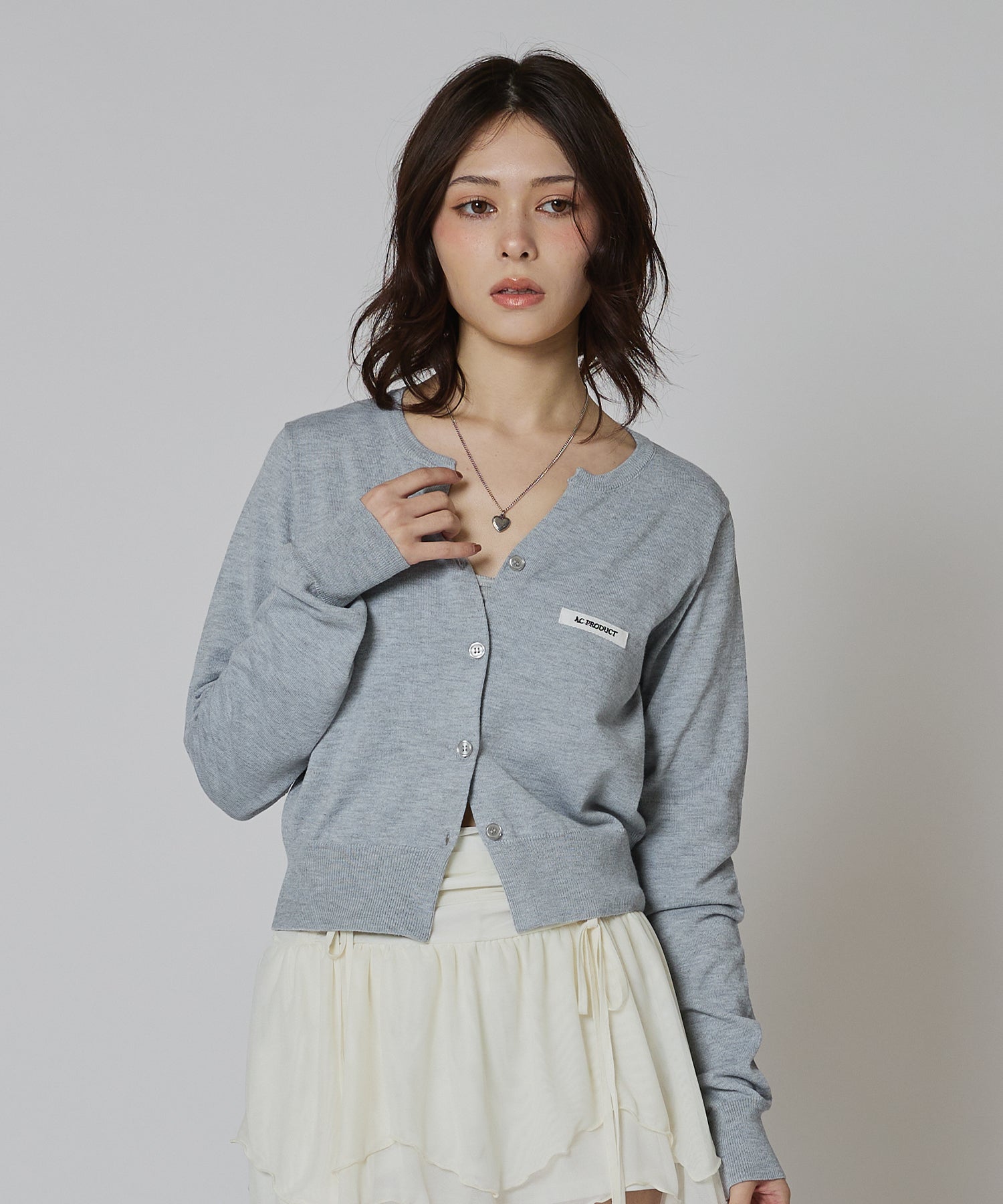 MODEL:163cm/COLOR:GRAY/SIZE:F