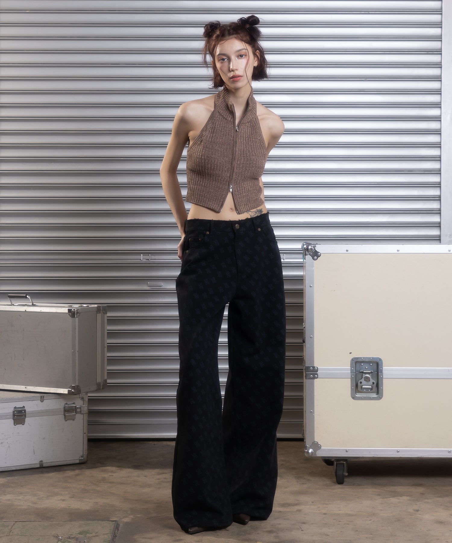 MODEL:172cm/COLOR:BROWN/SIZE:F