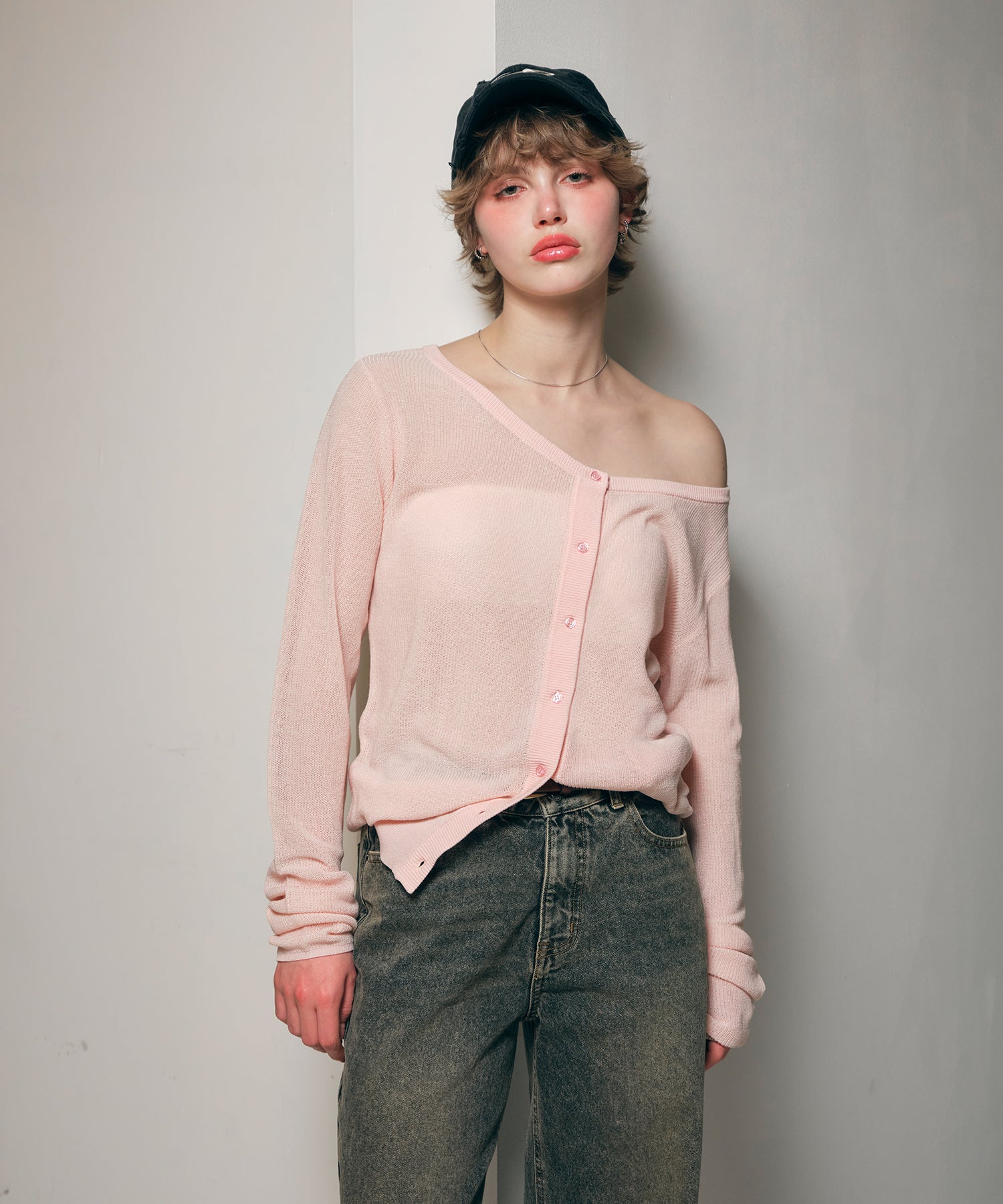 MODEL:170cm/COLOR:LIGHT PINK/SIZE:F