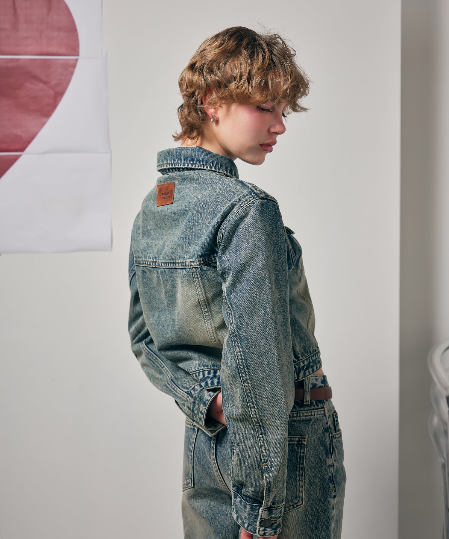 MODEL:170cm/COLOR:BLUE/SIZE:F