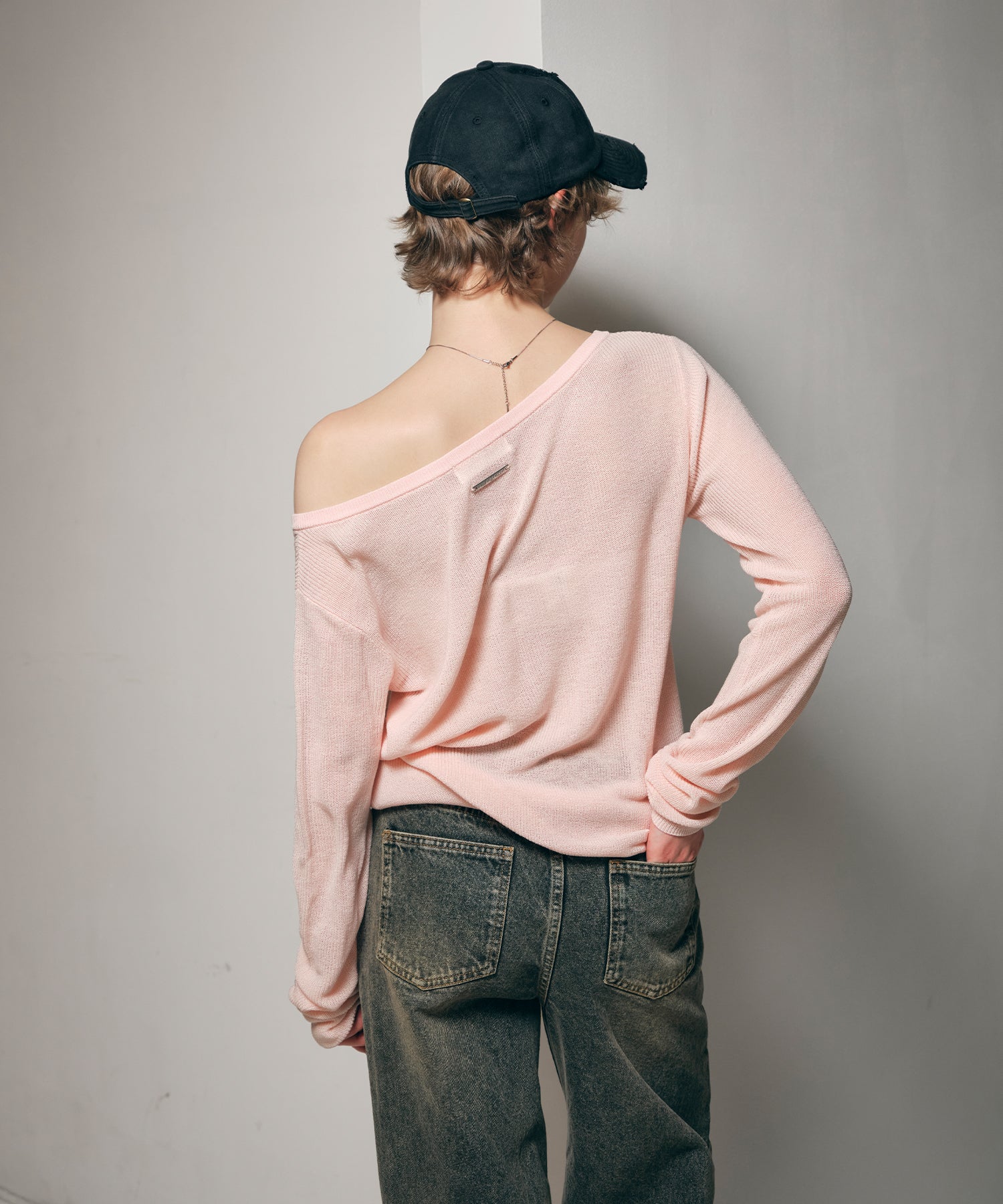 MODEL:170cm/COLOR:LIGHT PINK/SIZE:F