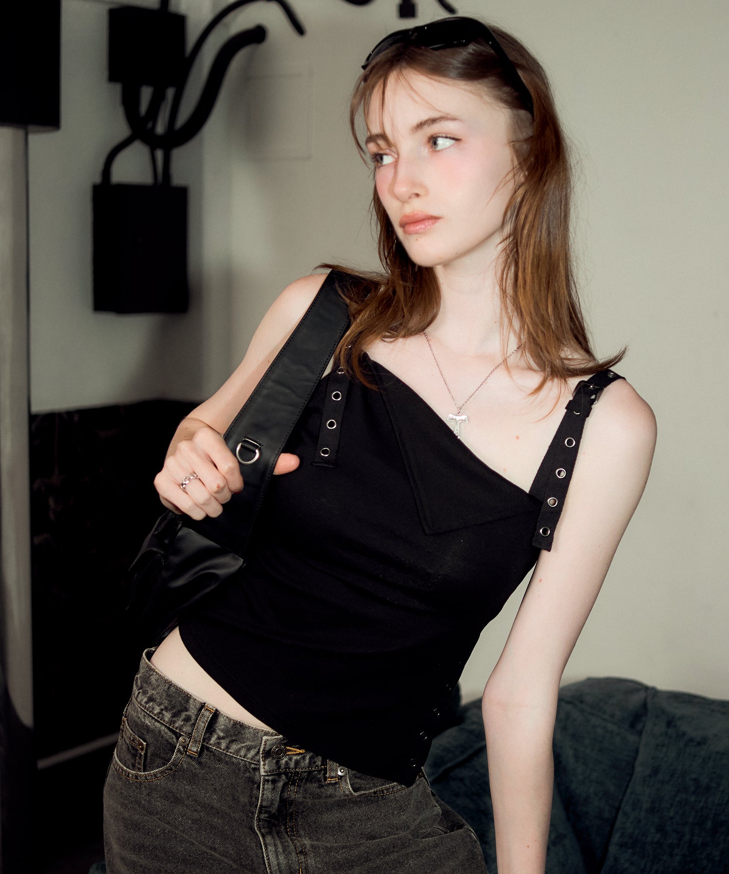 MODEL:174cm/COLOR:BLACK/SIZE:F