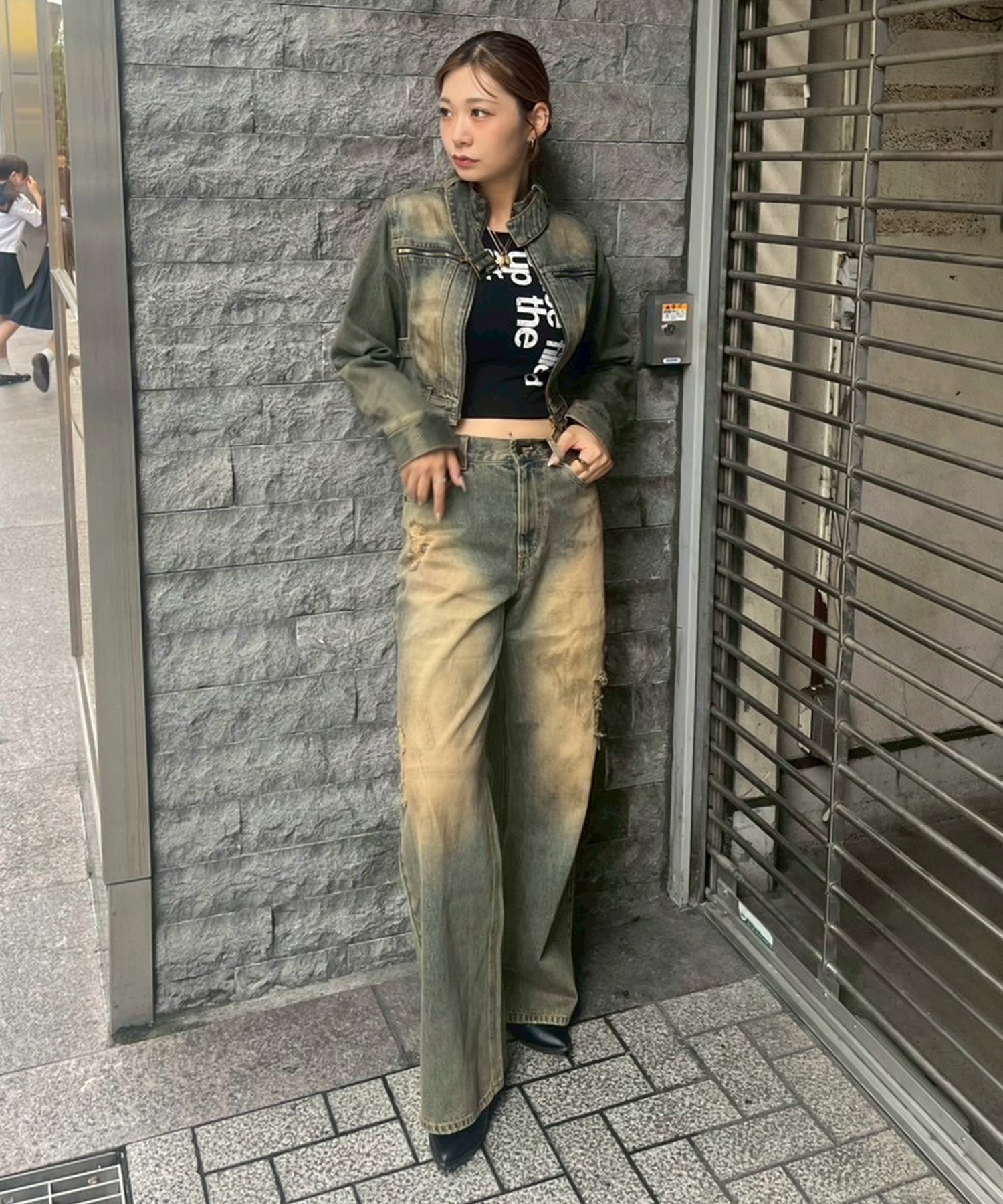 STAFF:167cm/COLOR:BLUE/SIZE:M