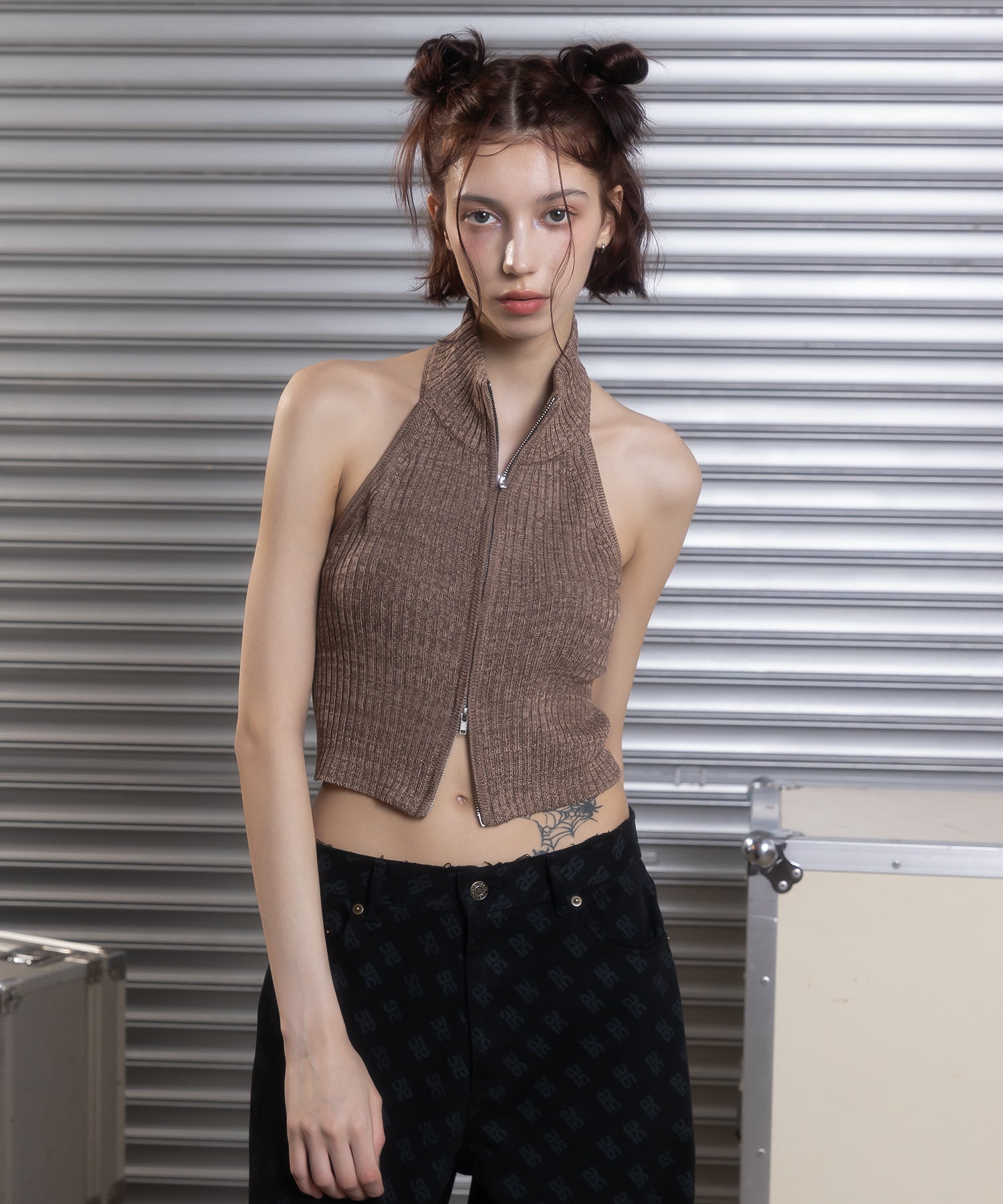 MODEL:172cm/COLOR:BROWN/SIZE:F