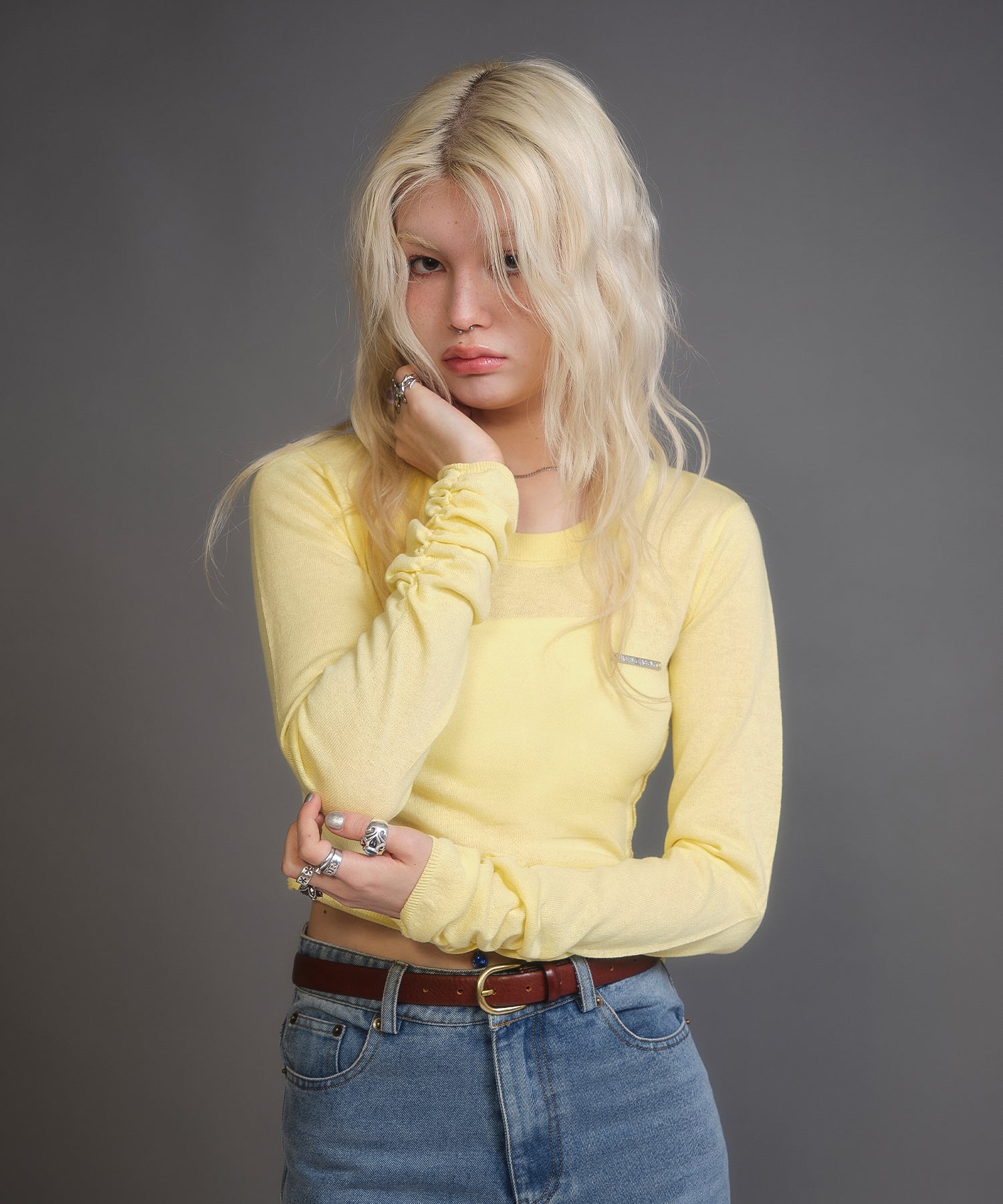 MODEL:170cm/COLOR:YELLOW/SIZE:F