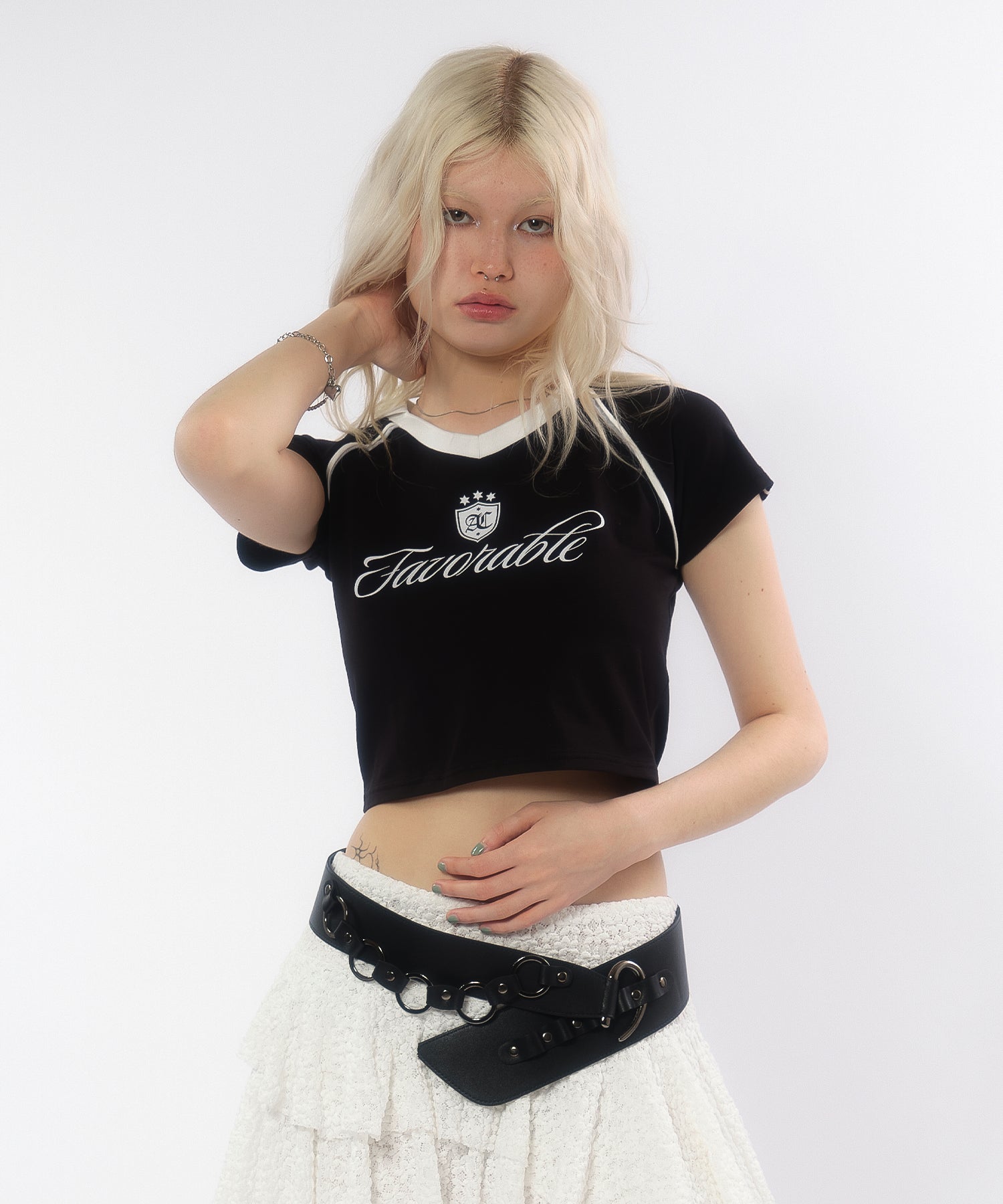 MODEL:170cm/COLOR:BLACK/SIZE:F