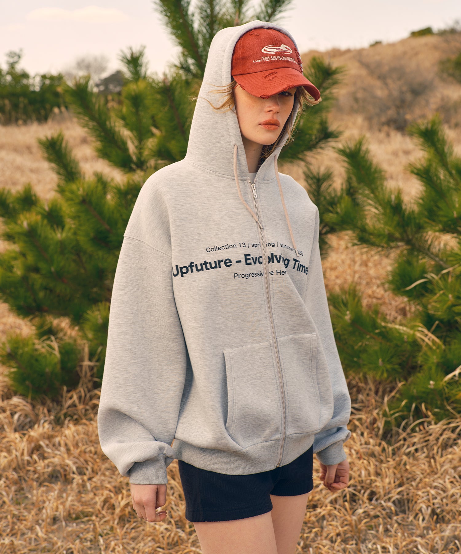 MODEL:173cm/COLOR:GRAY/SIZE:F