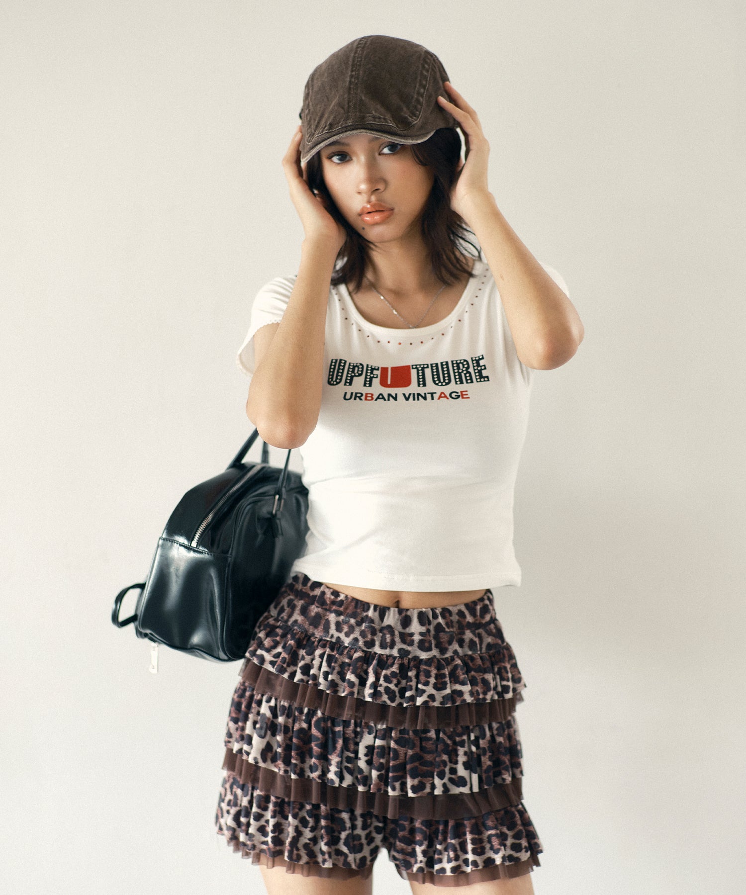 MODEL:170cm/COLOR:WHITE/SIZE:F