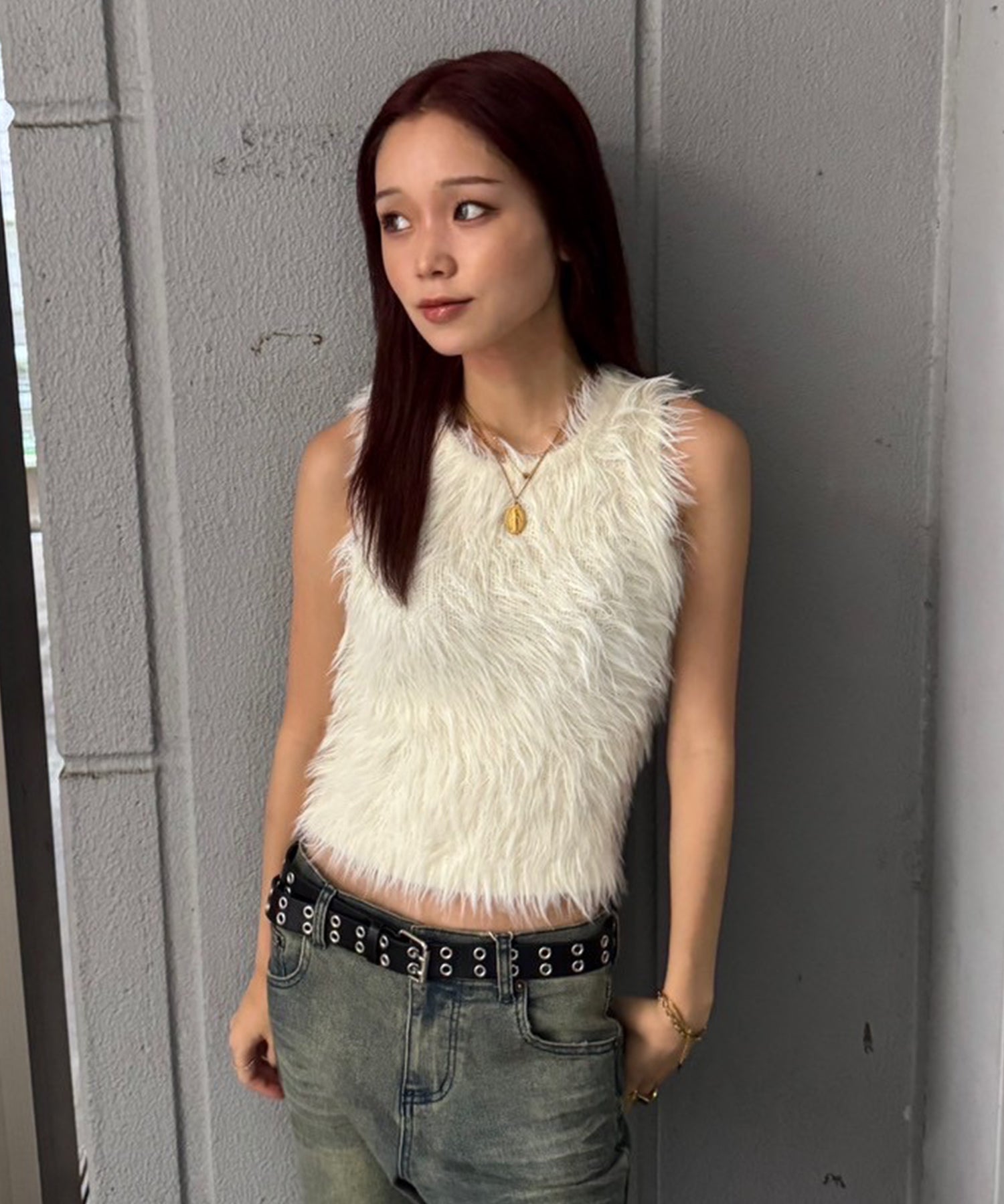 STAFF:155cm/COLOR:WHITE/SIZE:F