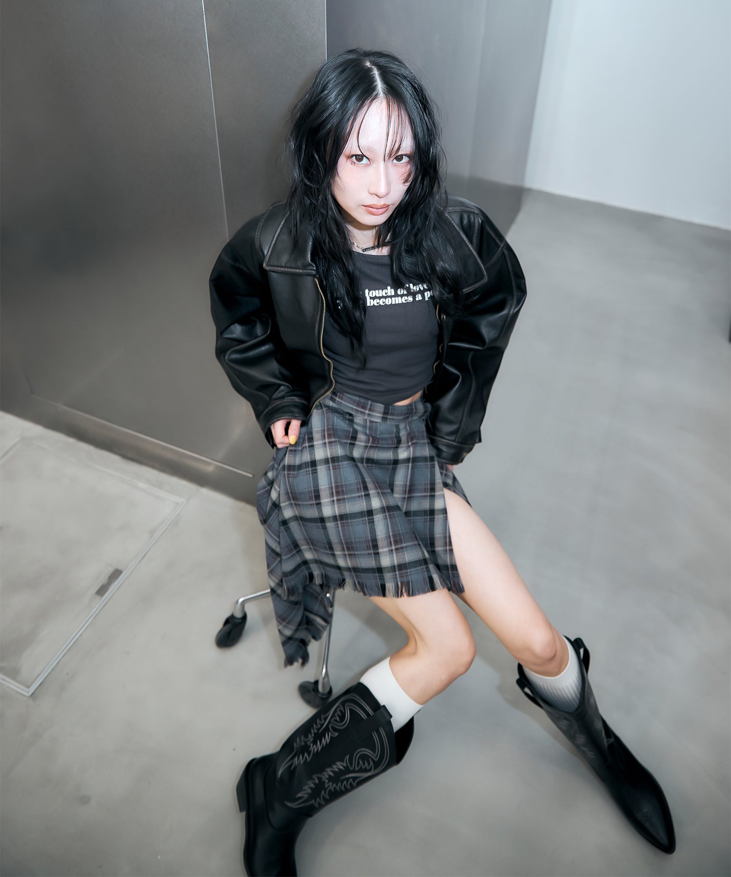 MODEL:170cm/COLOR:BLUE/SIZE:F