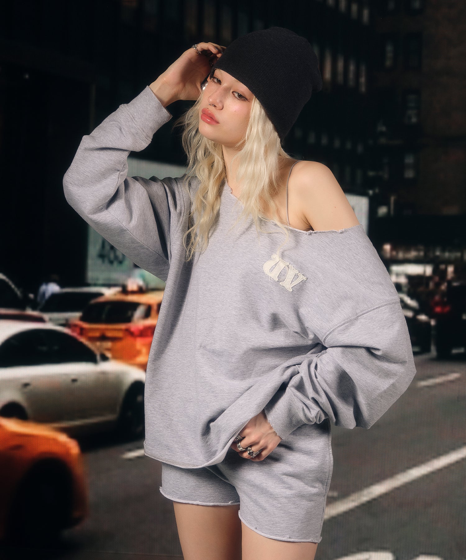 MODEL:170cm/COLOR:GRAY/SIZE:F