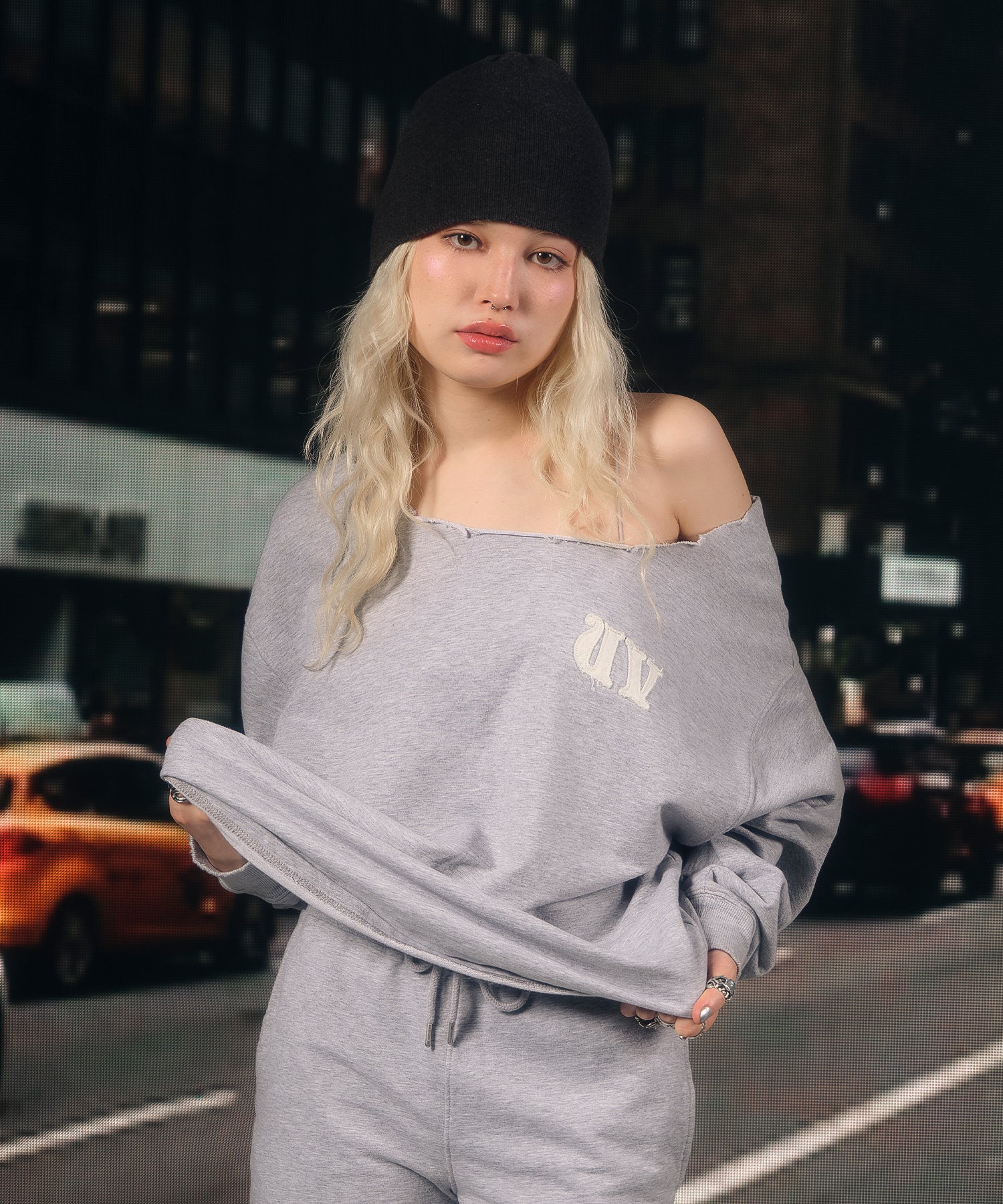 MODEL:170cm/COLOR:GRAY/SIZE:F