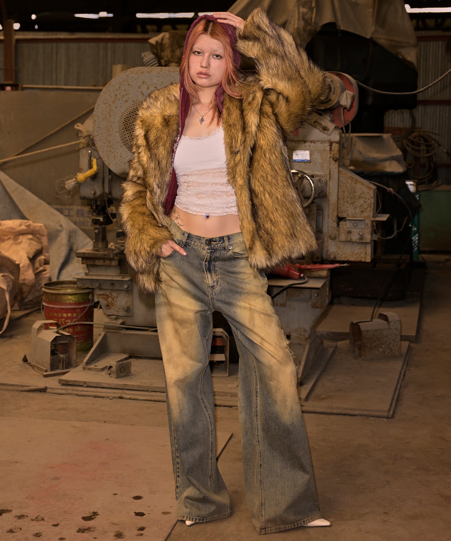 MODEL:170cm/COLOR:BEIGE/SIZE:M