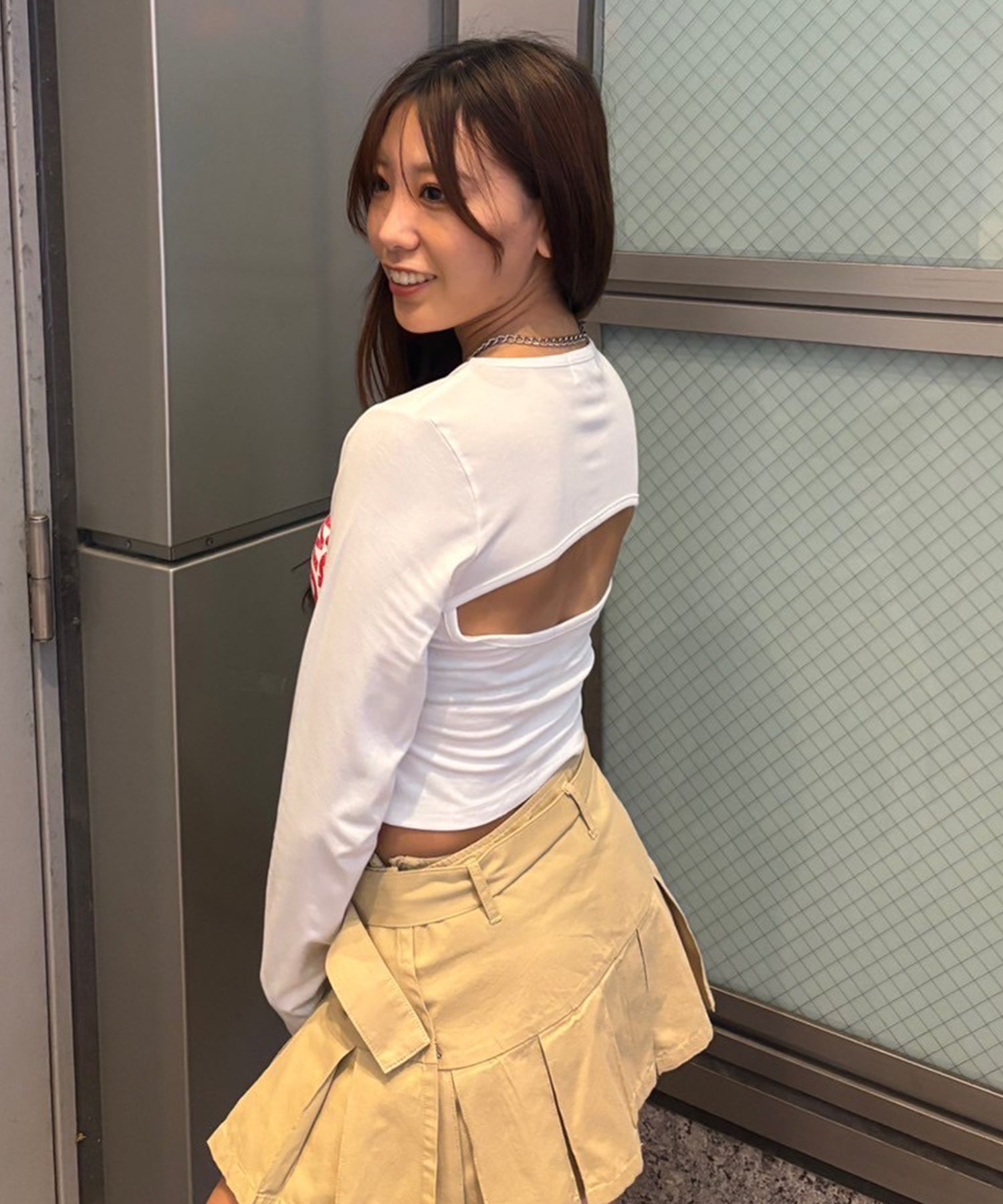 STAFF:162cm/COLOR:WHITE/SIZE:F