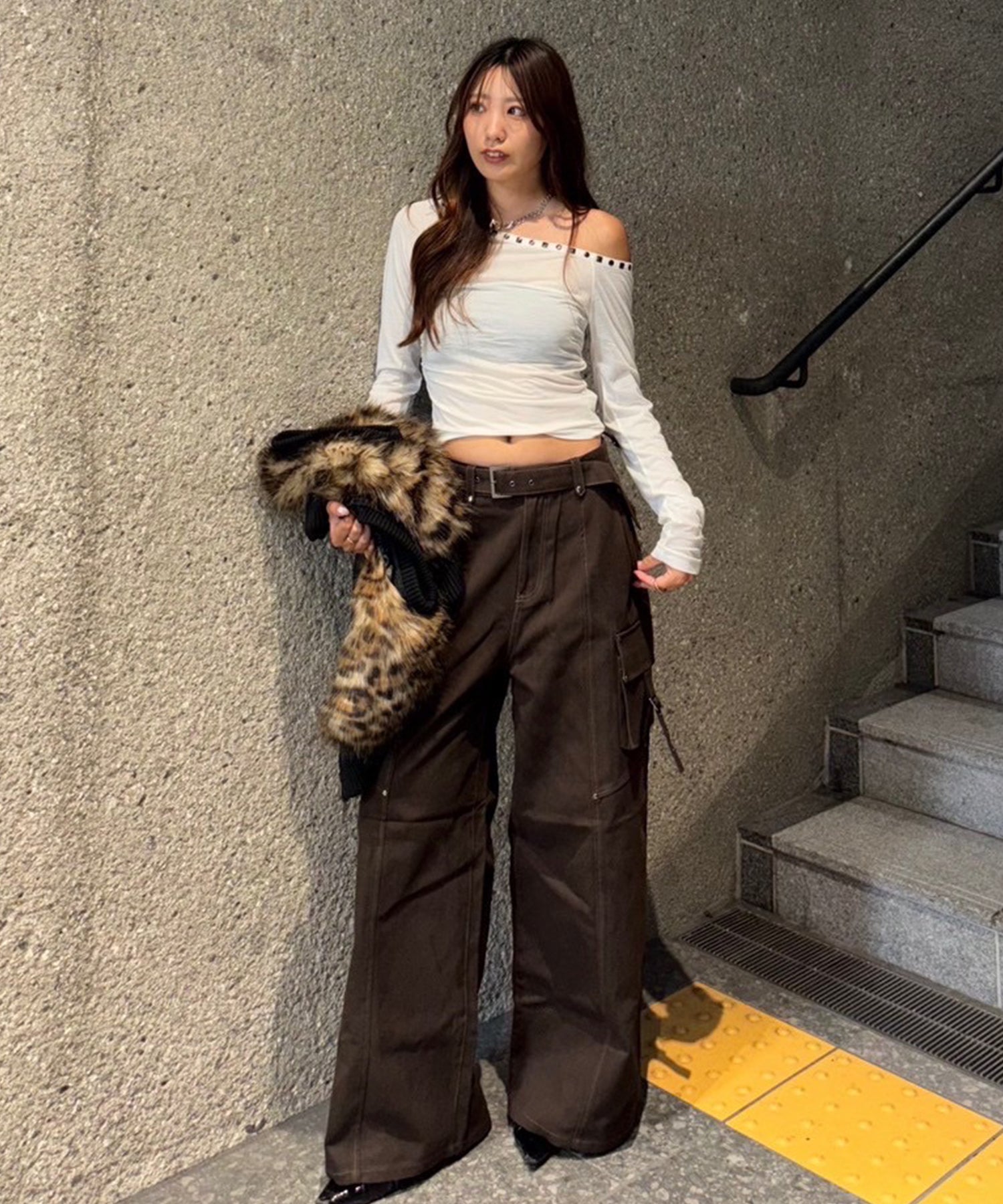 STAFF:162cm/COLOR:WHITE/SIZE:F